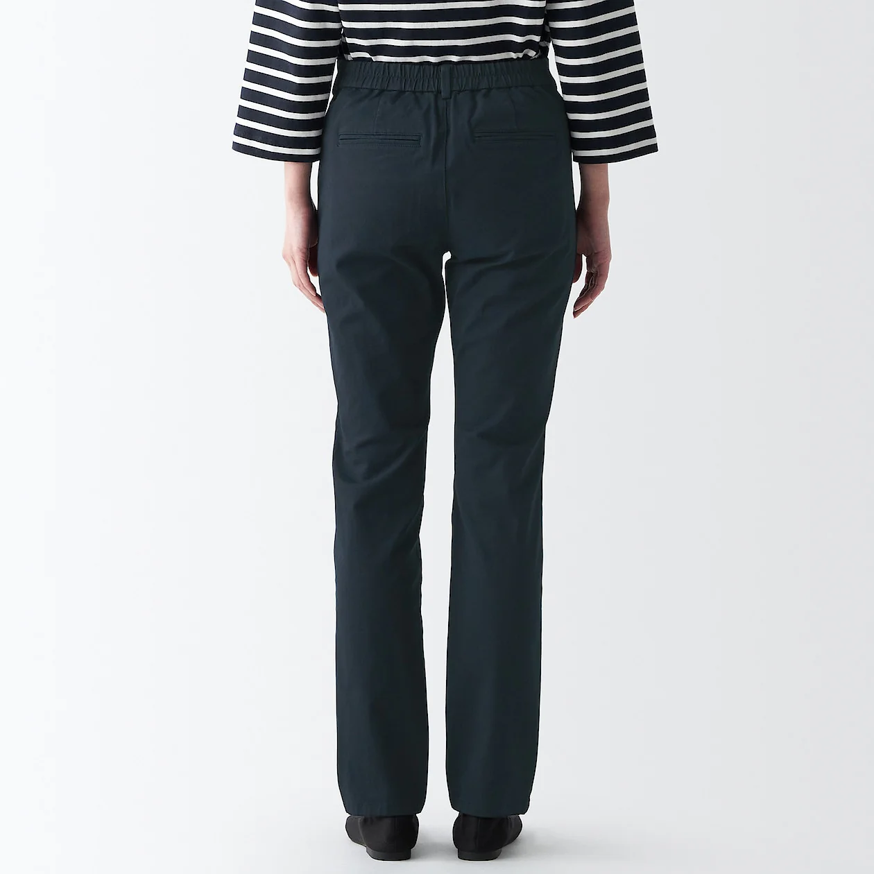 Women's 4-Way Stretch Chino Slim Tapered Pants (L 32inch / 82cm) - Image 36