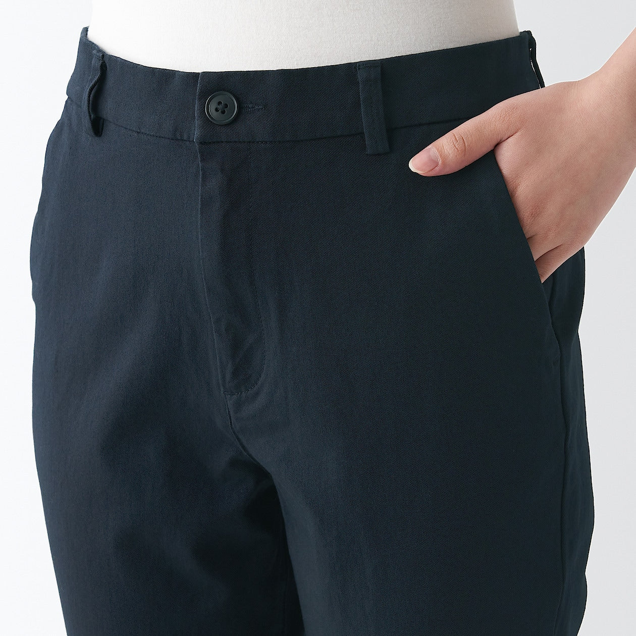 Women's 4-Way Stretch Chino Slim Tapered Pants (L 32inch / 82cm) - Image 37