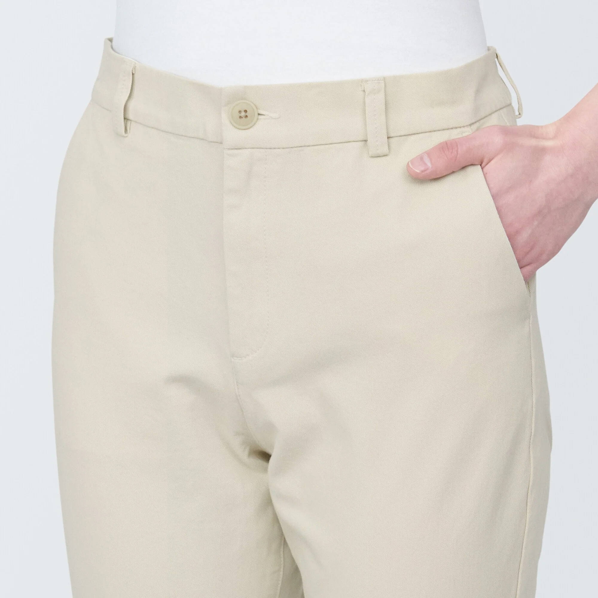 Women's 4-Way Stretch Chino Slim Tapered Pants (L 32inch / 82cm) - Image 47