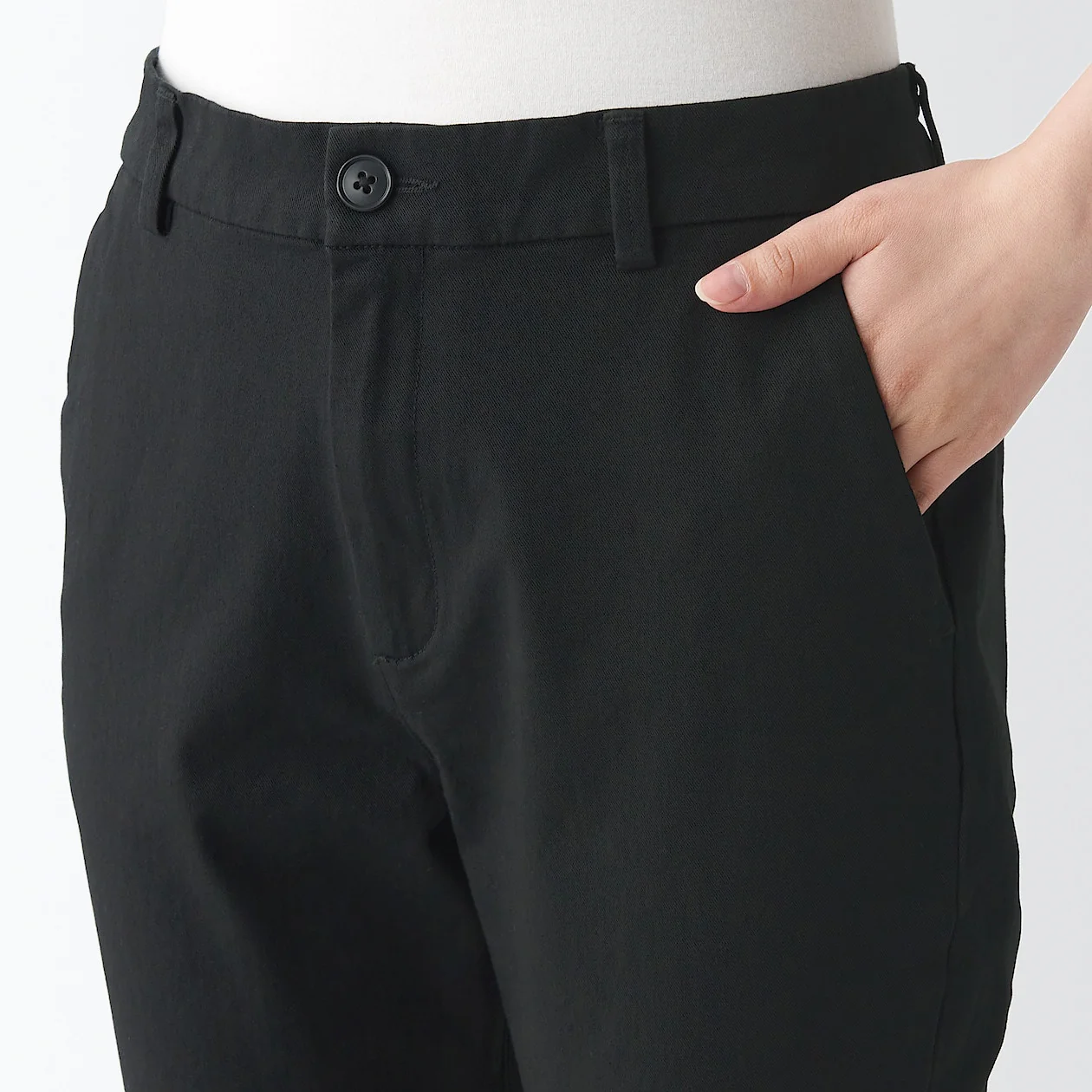Women's 4-Way Stretch Chino Slim Tapered Pants (L 32inch / 82cm) - Image 7