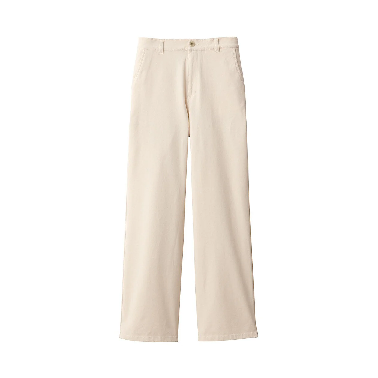 Women's 4-Way Stretch Chino Wide Straight Pants (L 31inch / 77cm) - Image 13