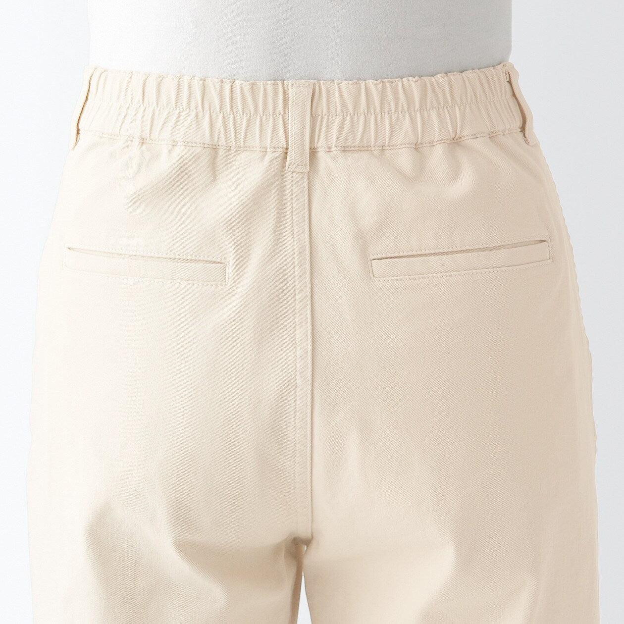 Women's 4-Way Stretch Chino Wide Straight Pants (L 31inch / 77cm) - Image 20