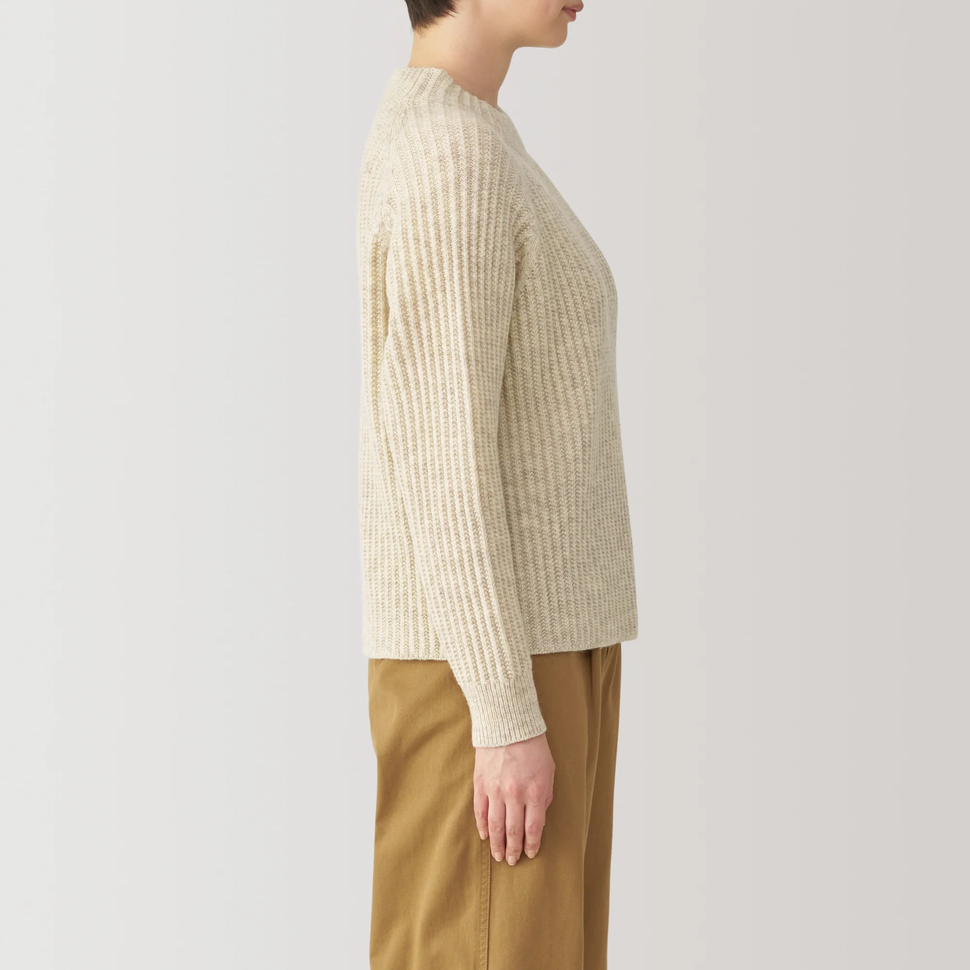 Women's Andes Wool Mock Neck Sweater - Image 12