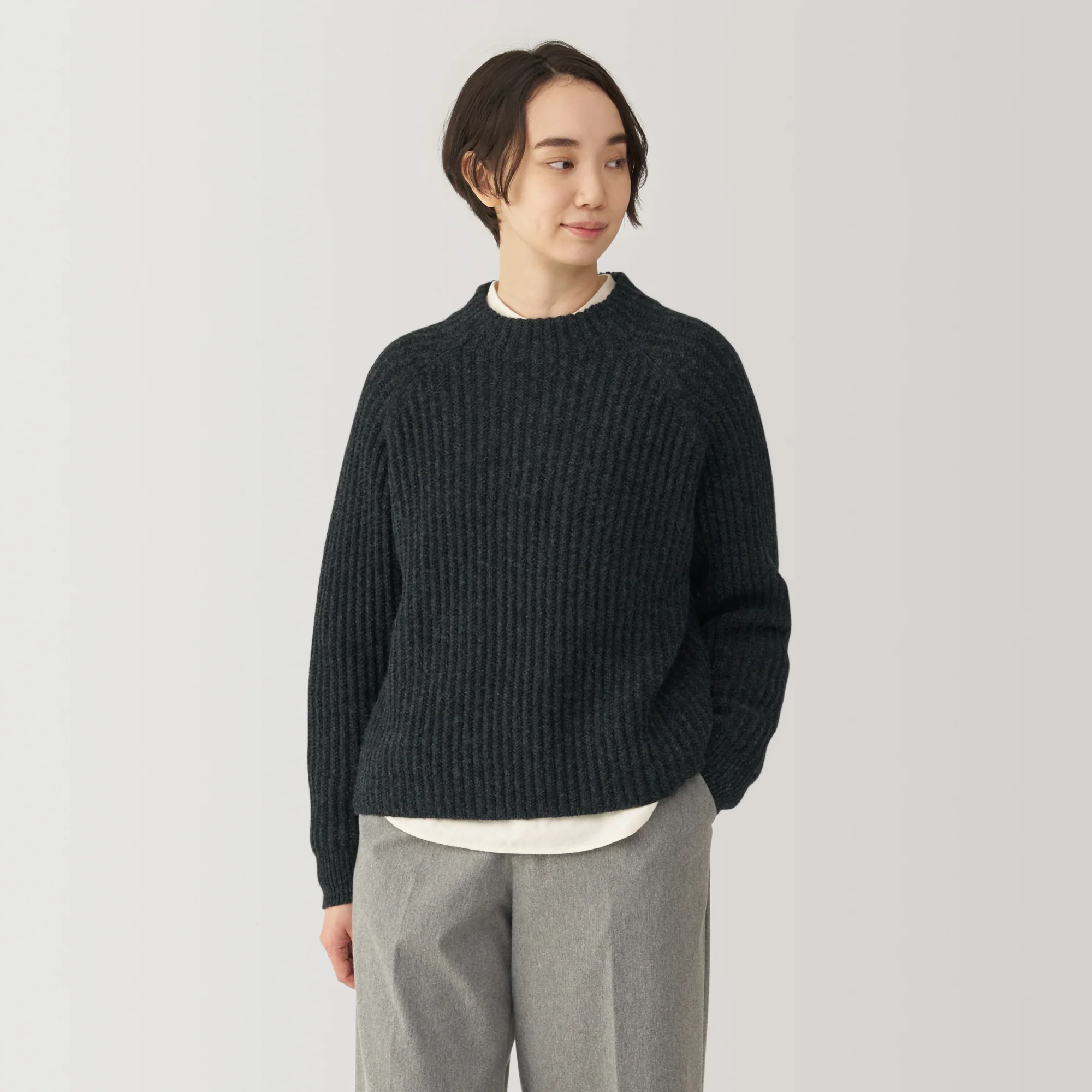 Women's Andes Wool Mock Neck Sweater - Image 17