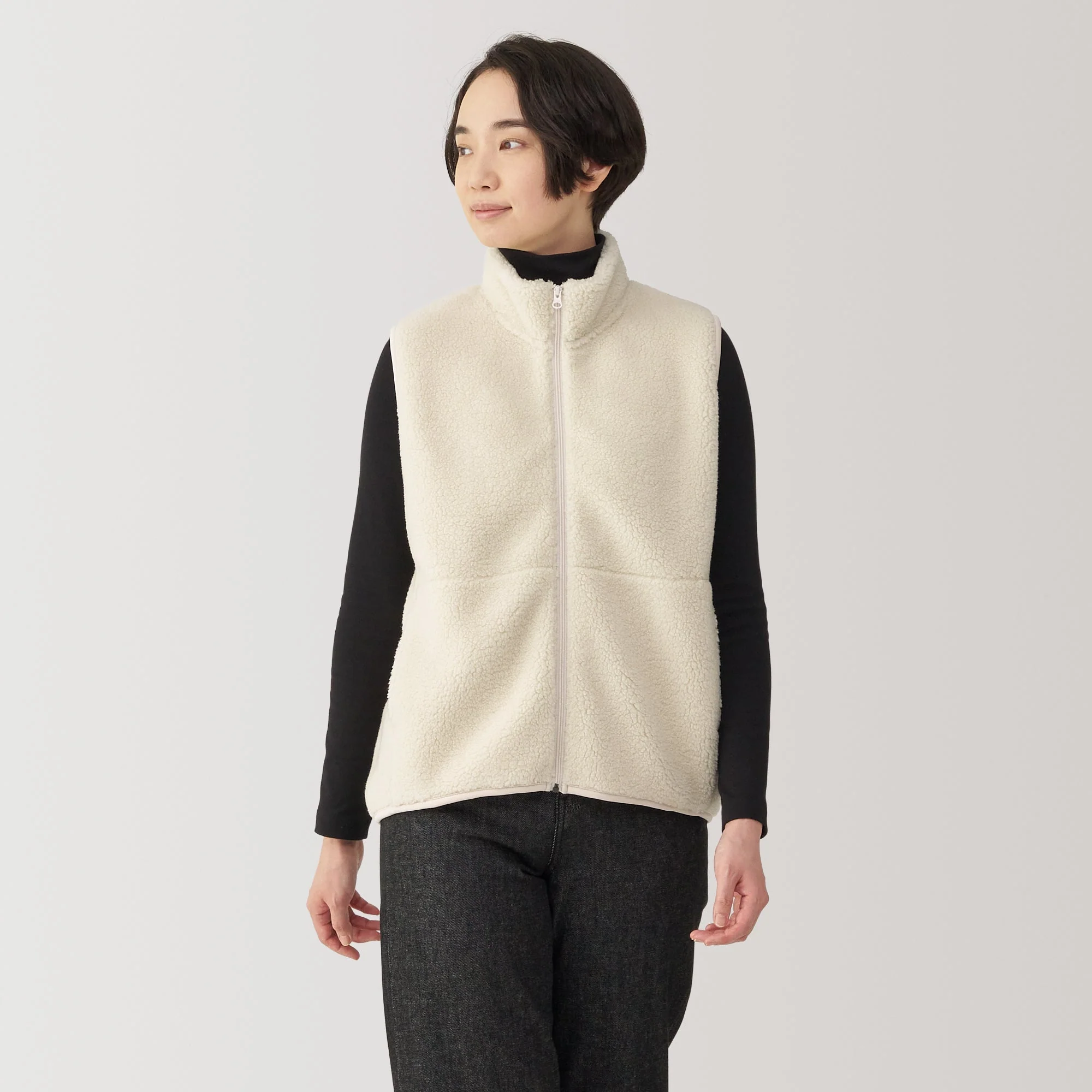 Women's Boa Fleece Vest - Image 12