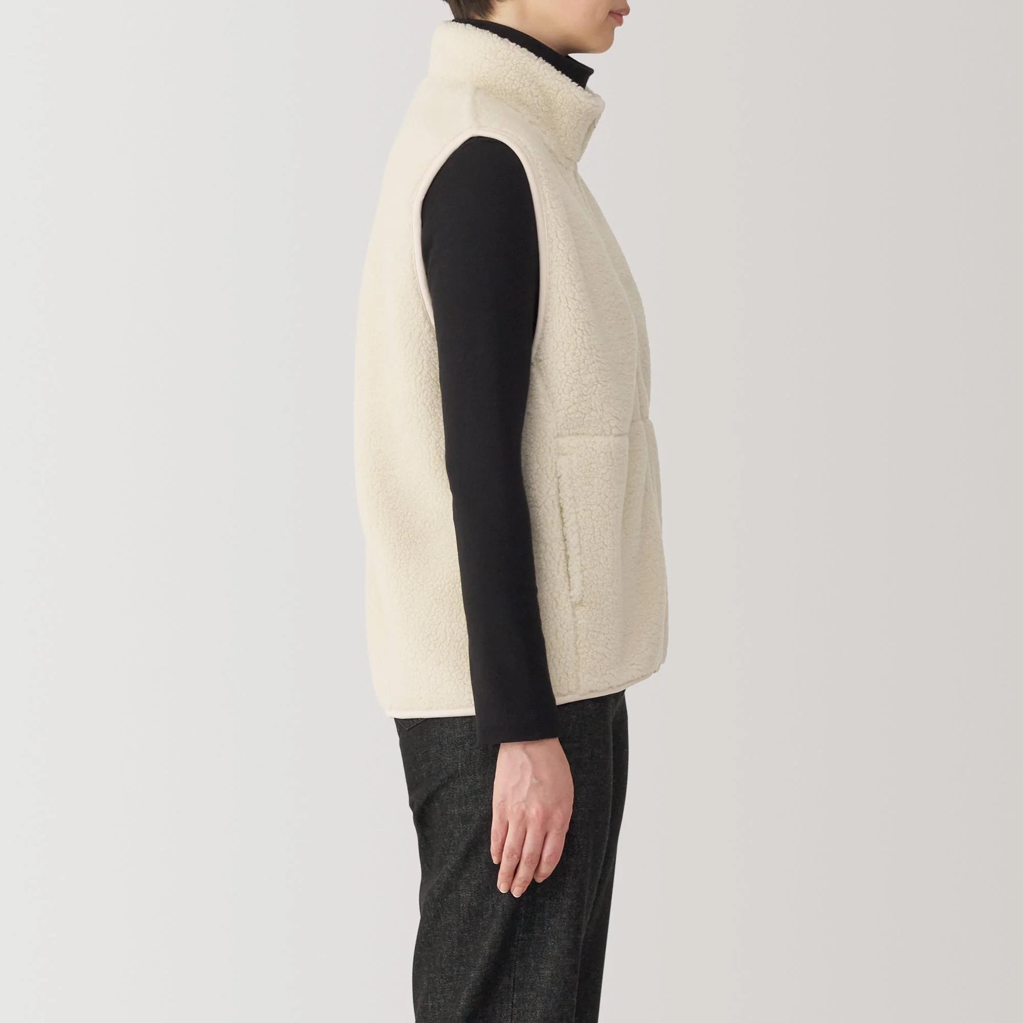 Women's Boa Fleece Vest - Image 14