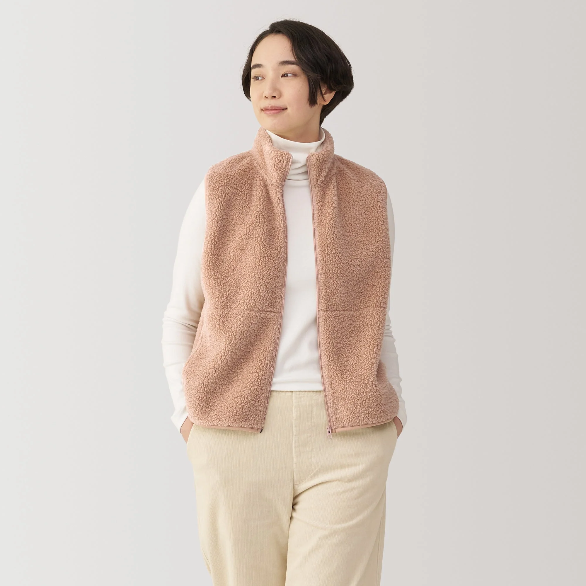 Women's Boa Fleece Vest - Image 21