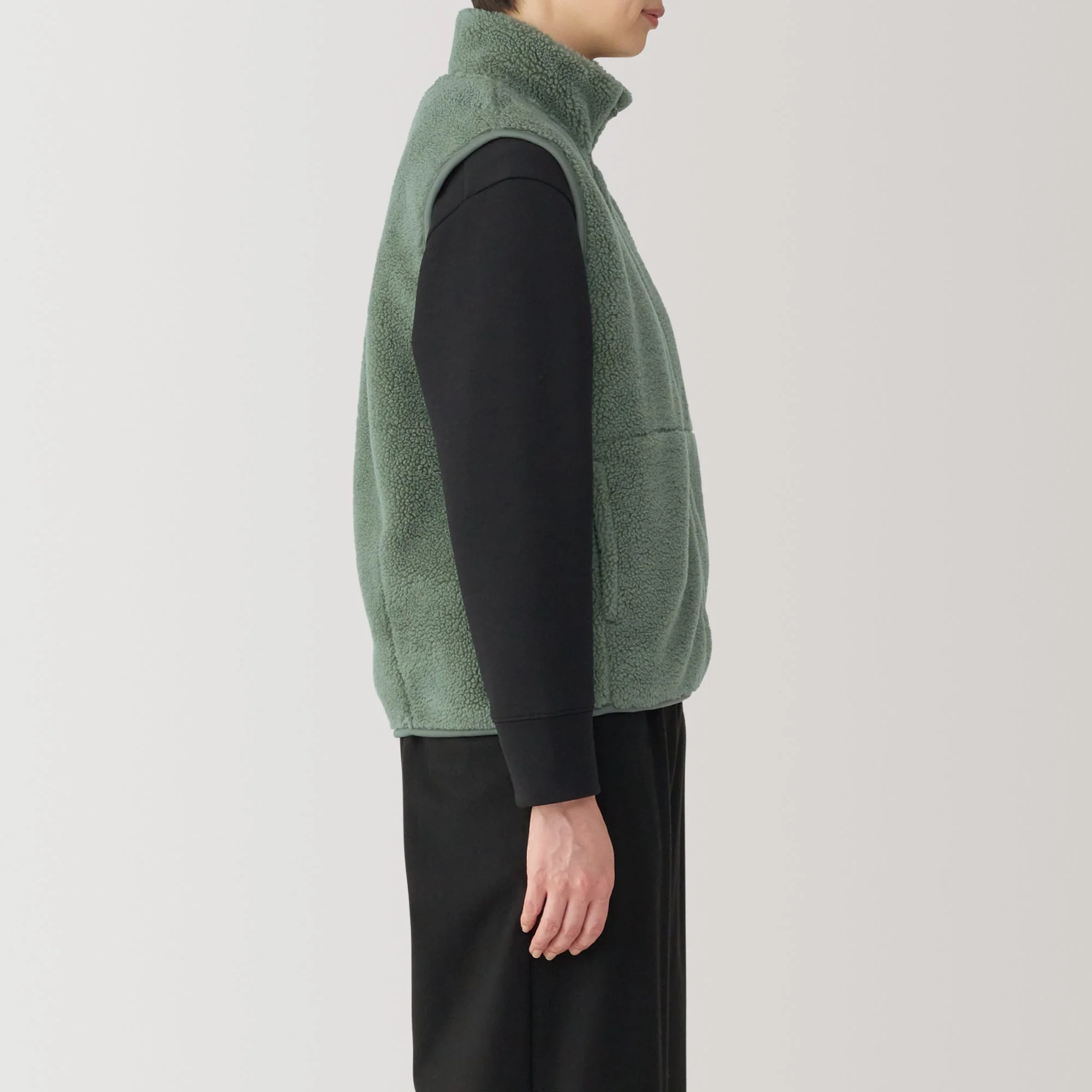 Women's Boa Fleece Vest - Image 5
