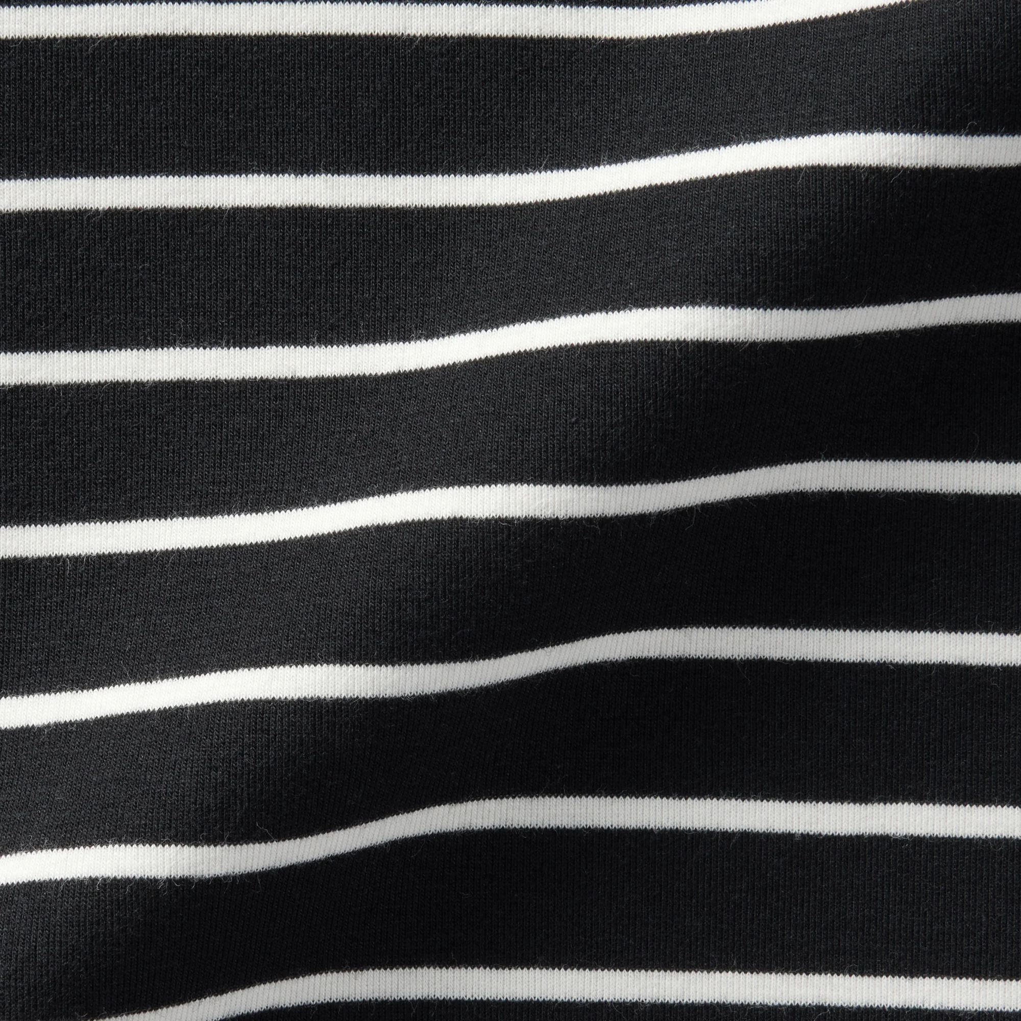 Women's Brushed Ribbed High Neck Long Sleeve Striped T-Shirt - Image 16