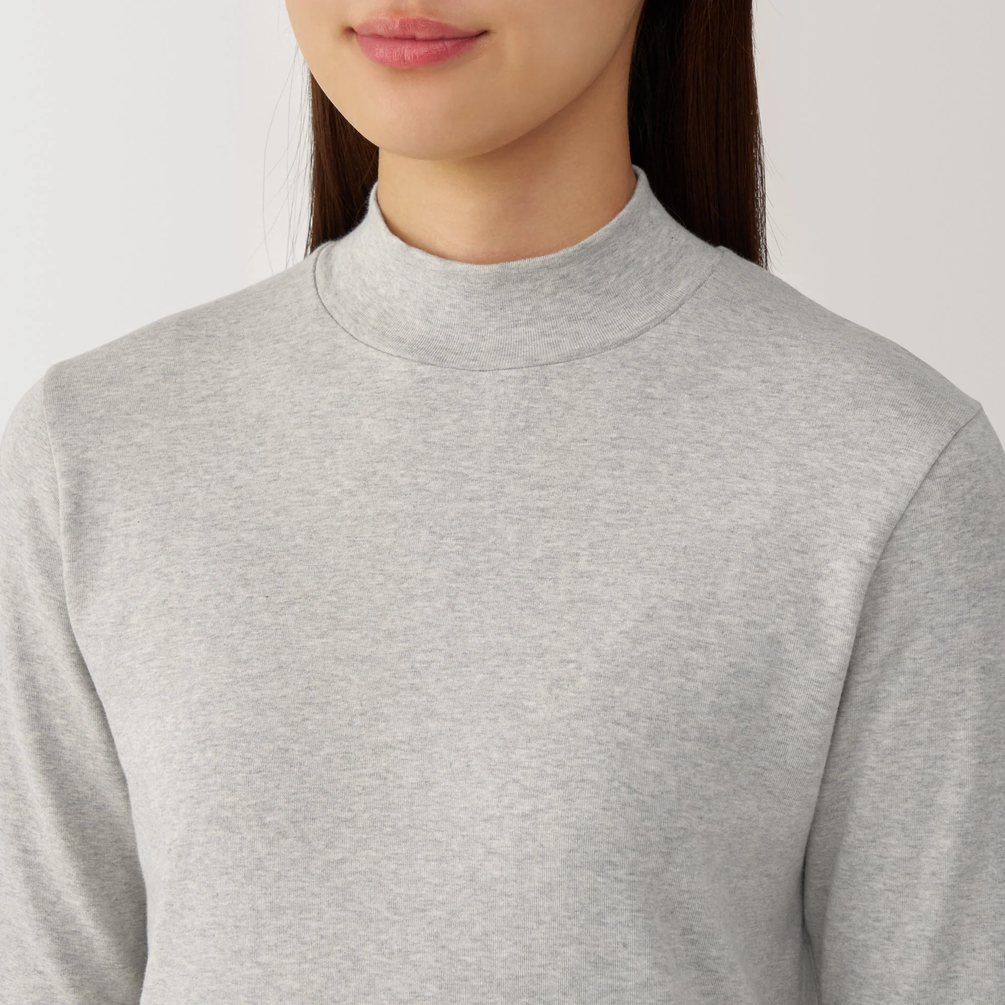 Women's Brushed Ribbed High Neck Long Sleeve T-Shirt - Image 23