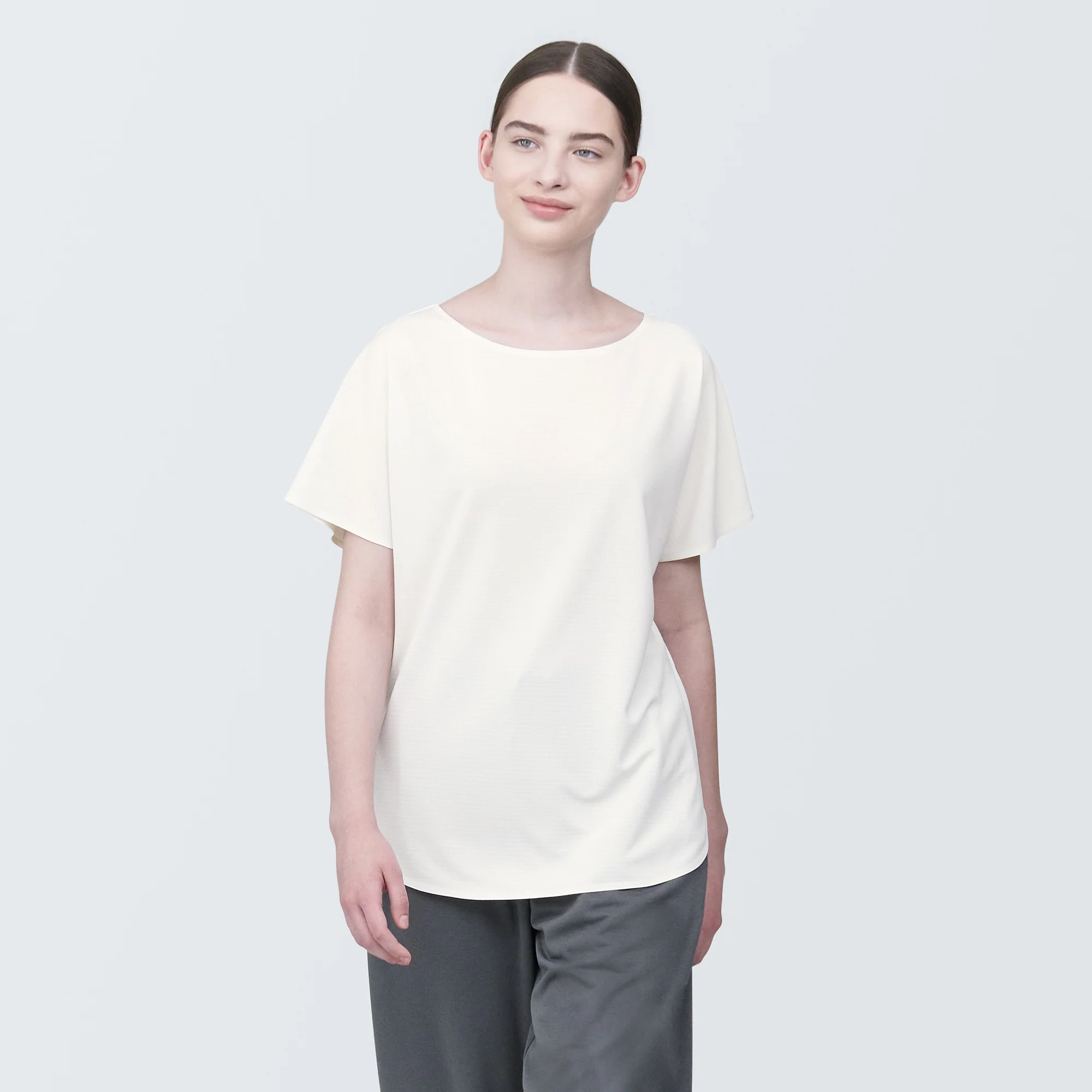 Women's Cool Touch Boat Neck Short Sleeve T-Shirt - Image 12
