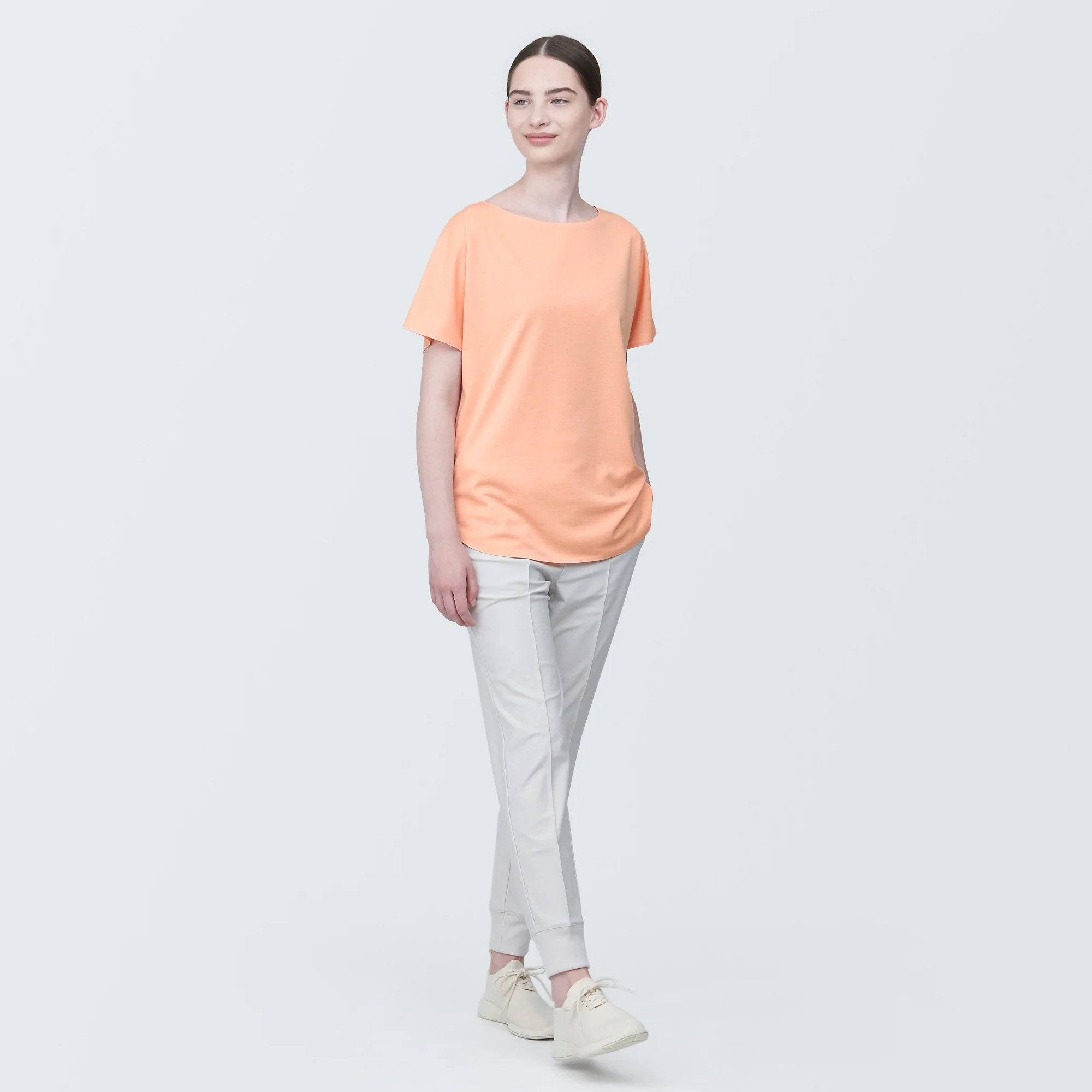 Women's Cool Touch Boat Neck Short Sleeve T-Shirt - Image 22