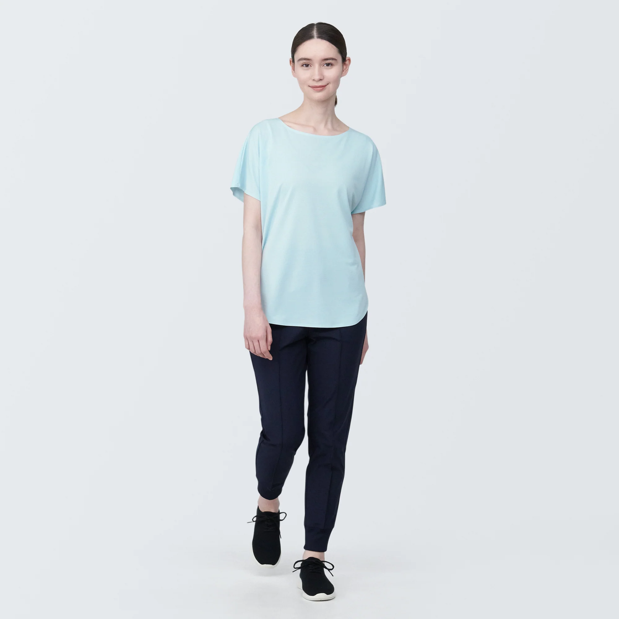 Women's Cool Touch Boat Neck Short Sleeve T-Shirt - Image 4