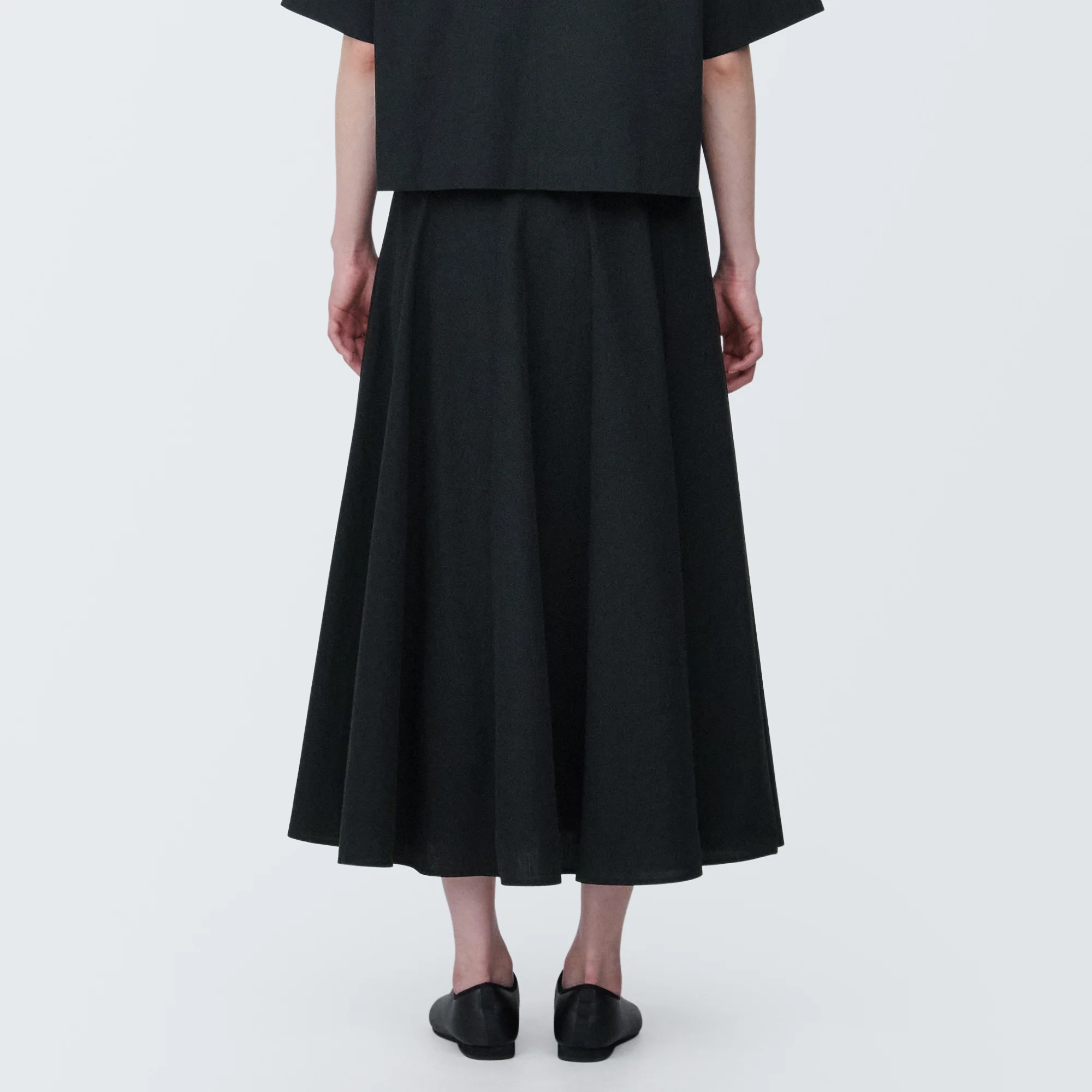 Women's Cool Touch Broadcloth Flared Skirt - Image 6