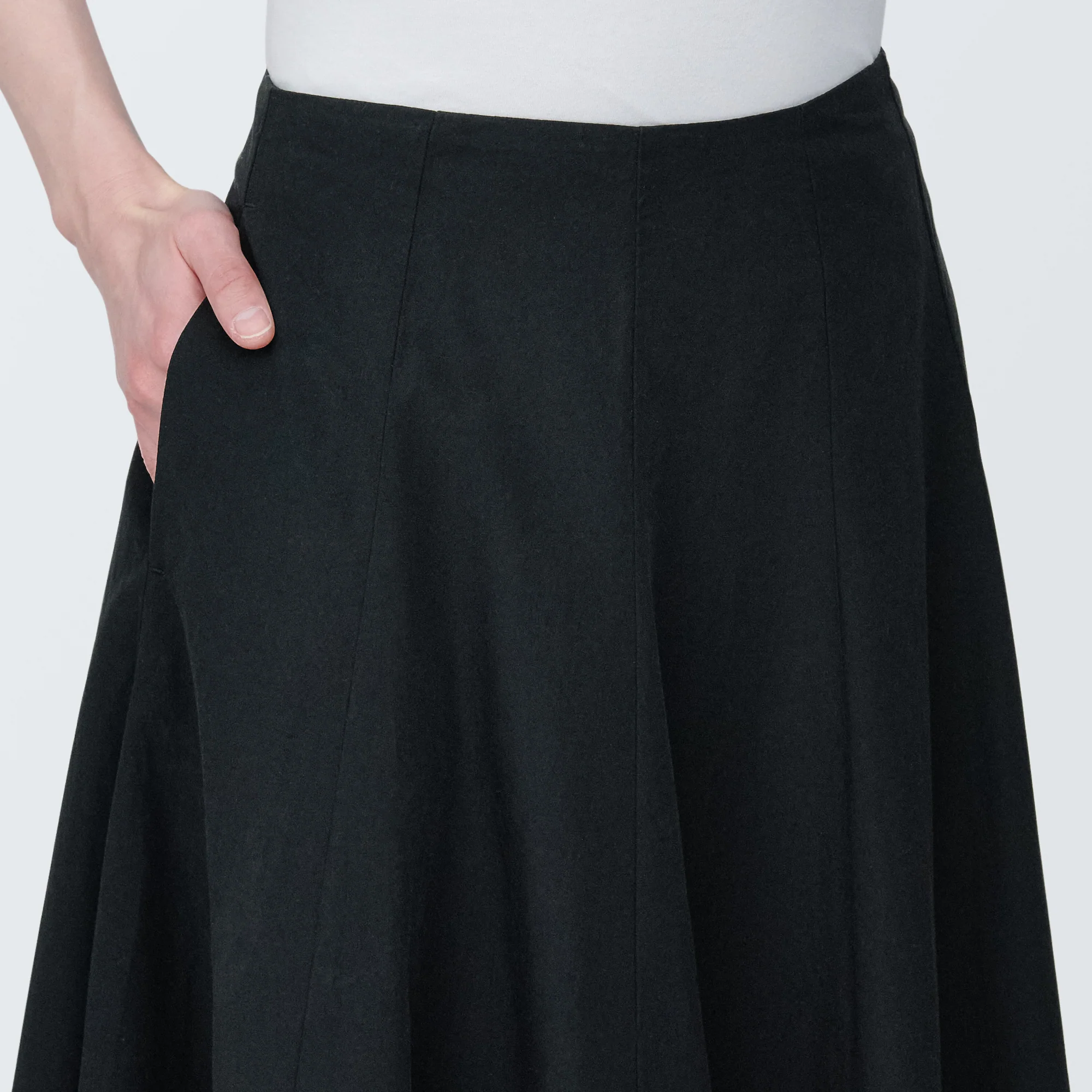 Women's Cool Touch Broadcloth Flared Skirt - Image 7