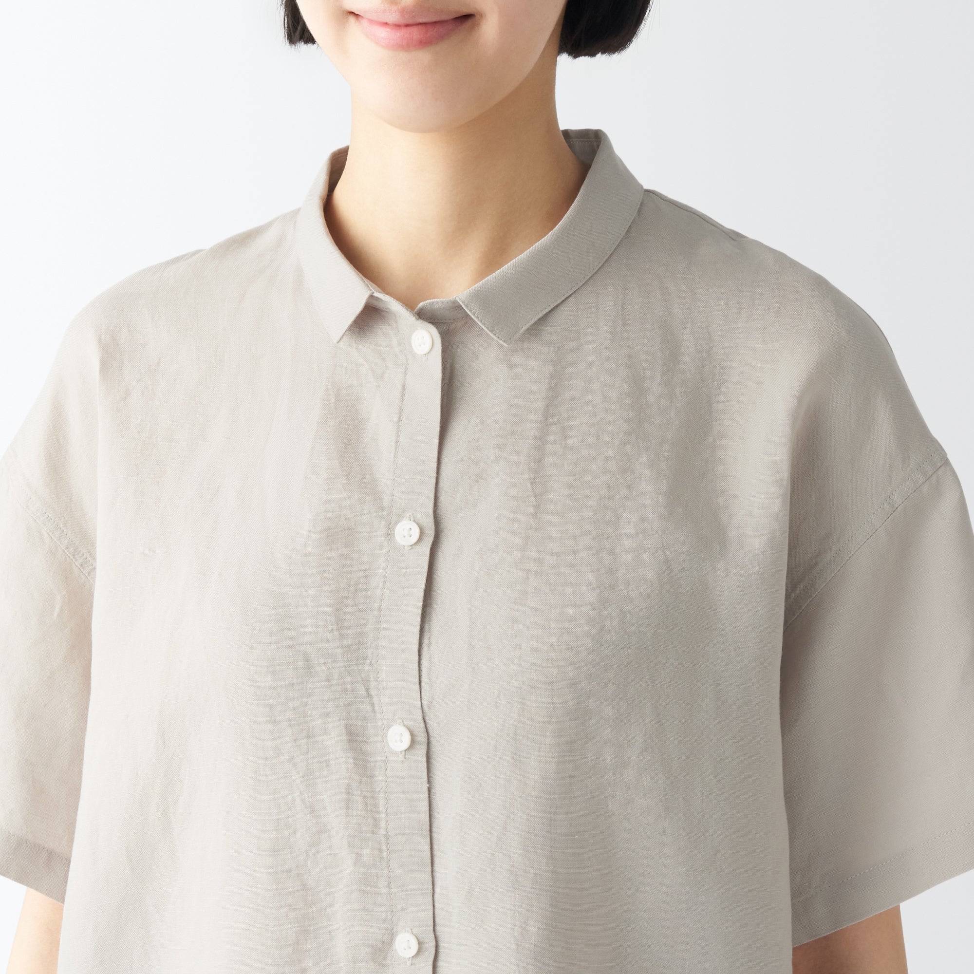 Women's Cool Touch Lyocell Linen Short Sleeve Pajamas - Image 17