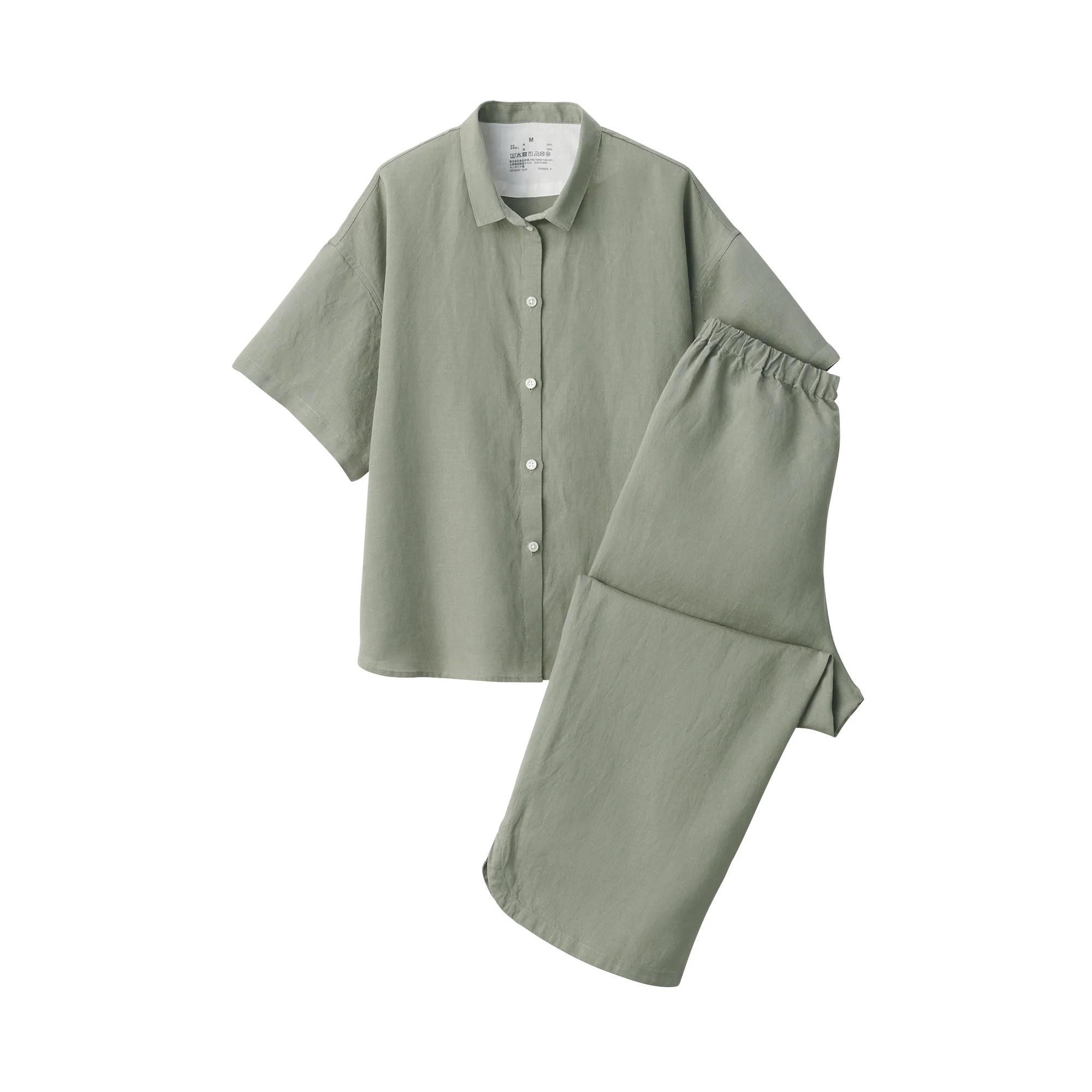 Women's Cool Touch Lyocell Linen Short Sleeve Pajamas - Image 22