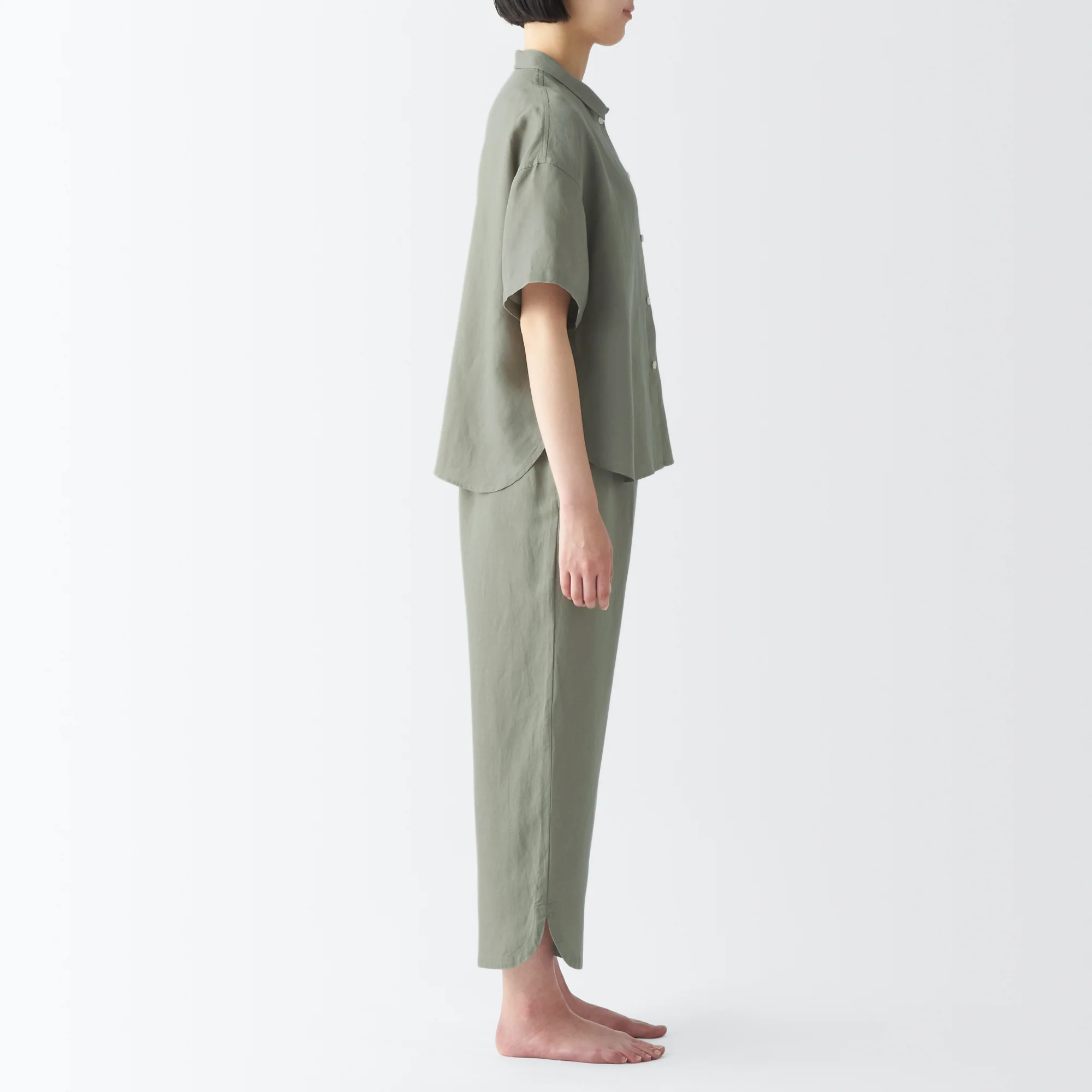 Women's Cool Touch Lyocell Linen Short Sleeve Pajamas - Image 25