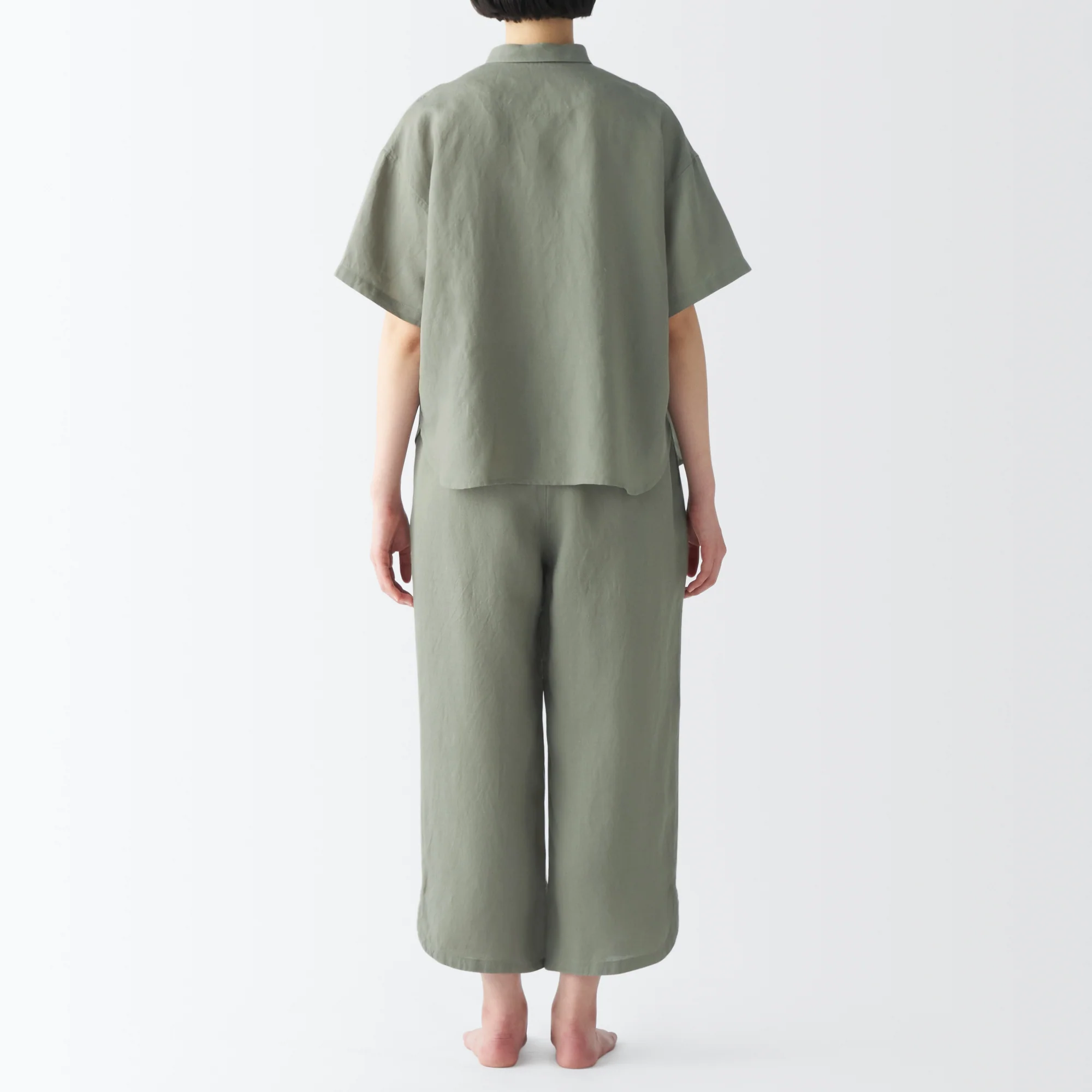 Women's Cool Touch Lyocell Linen Short Sleeve Pajamas - Image 26