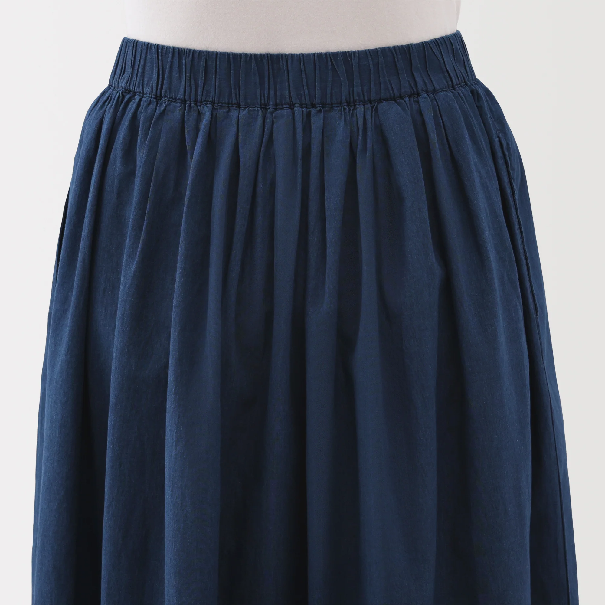 Women's Cotton Voile Gather Maxi-Skirt - Image 8