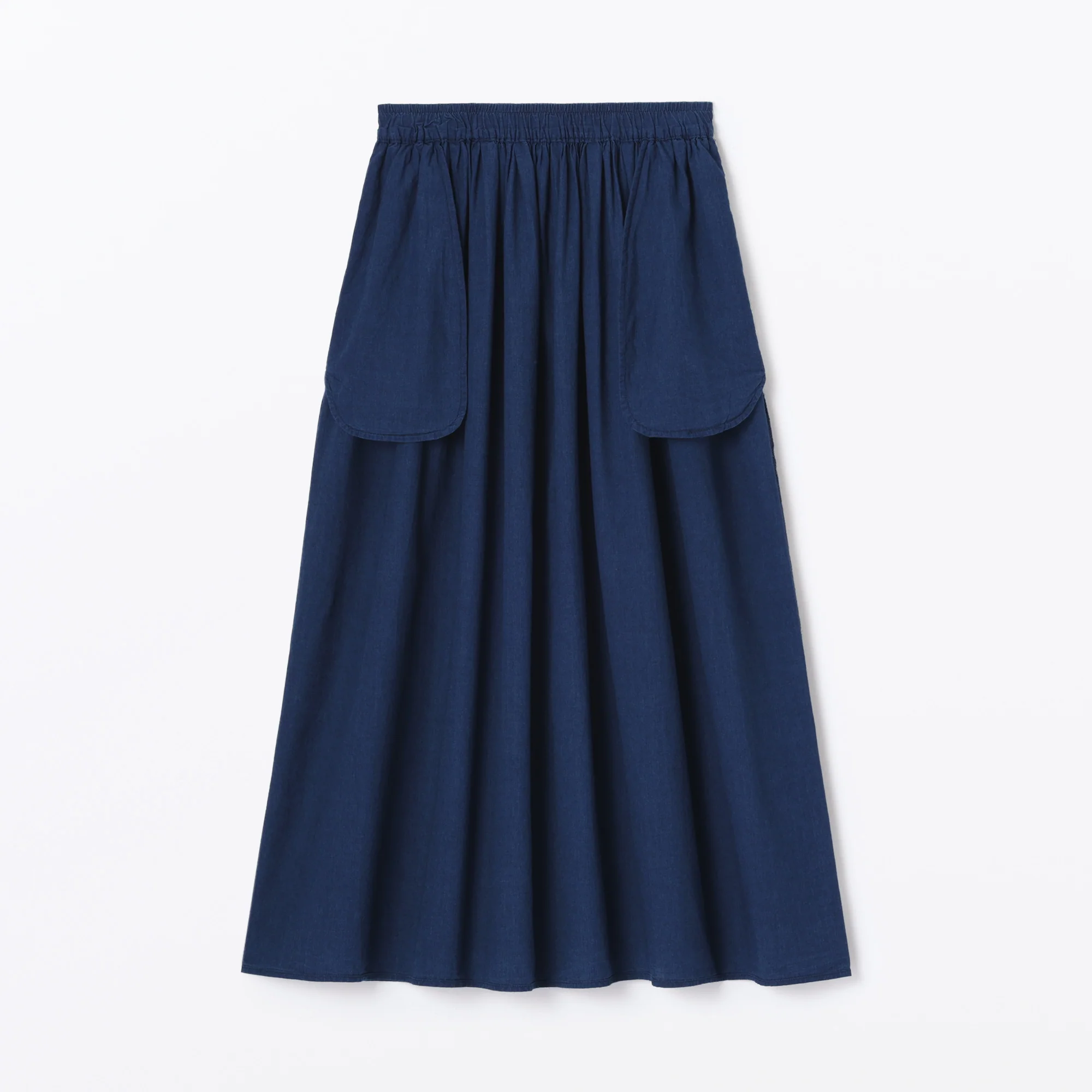 Women's Cotton Voile Gather Maxi-Skirt - Image 9