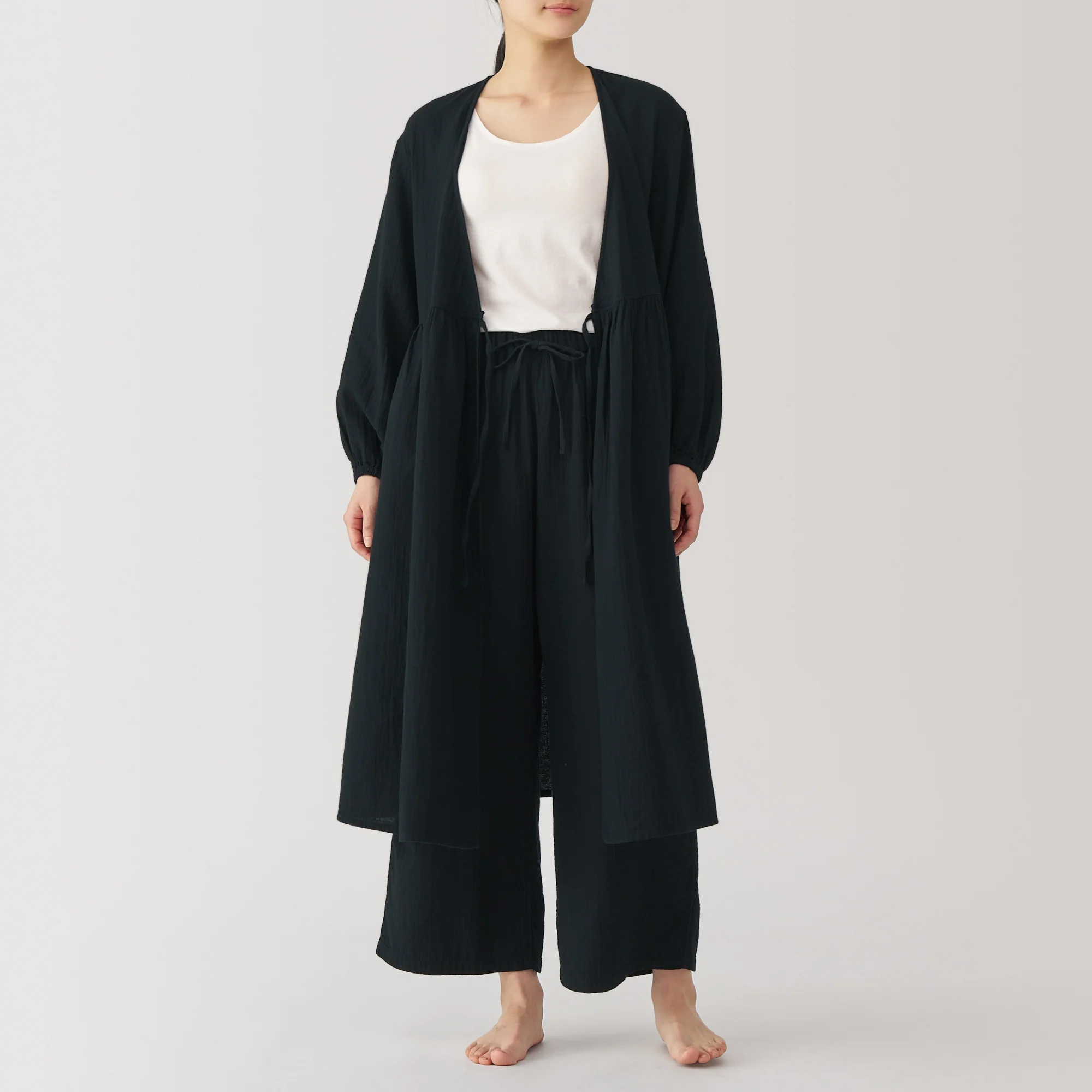 Women's Crinkle Gauze Long Pants - Image 12