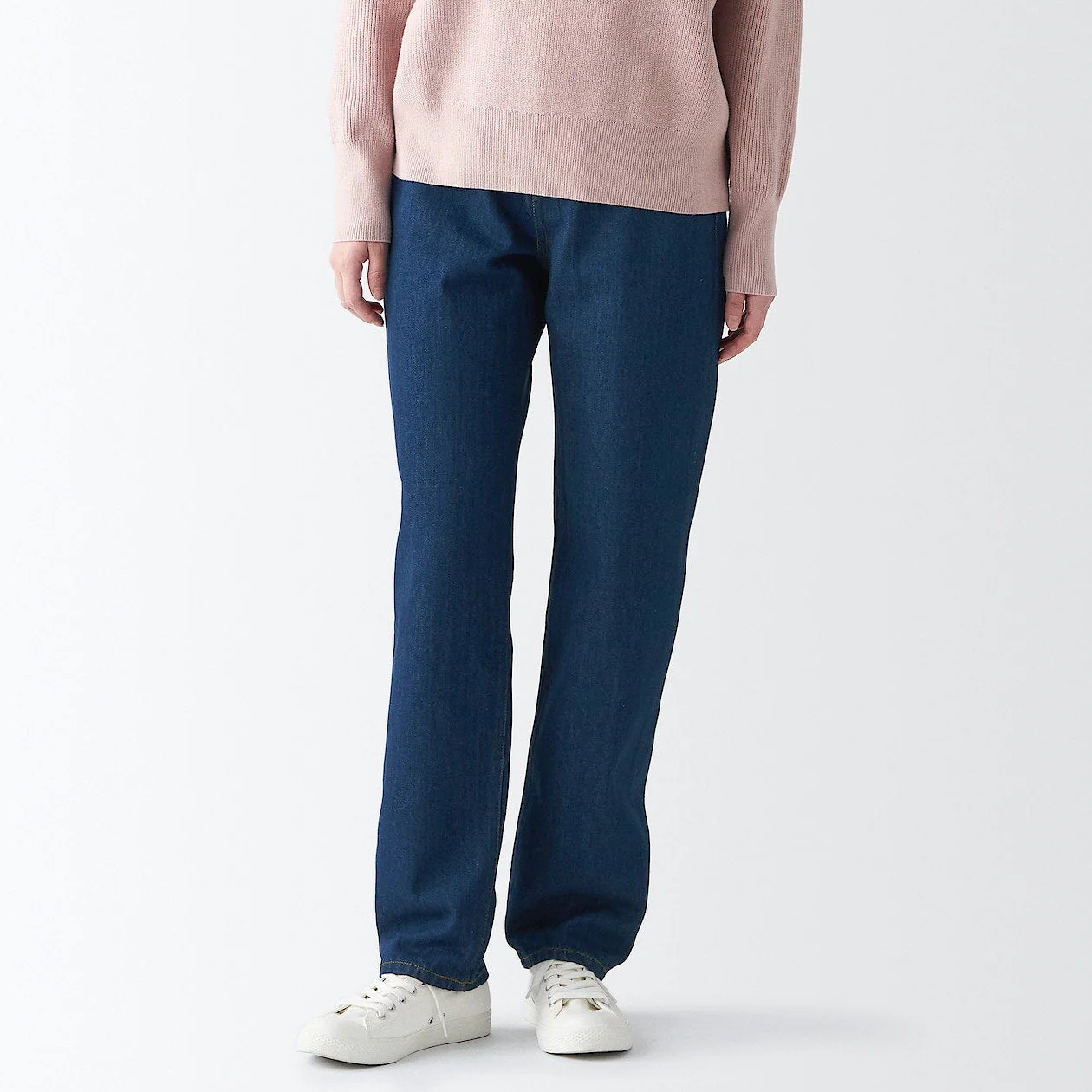 Women's Denim Regular Pants Blue - Image 3