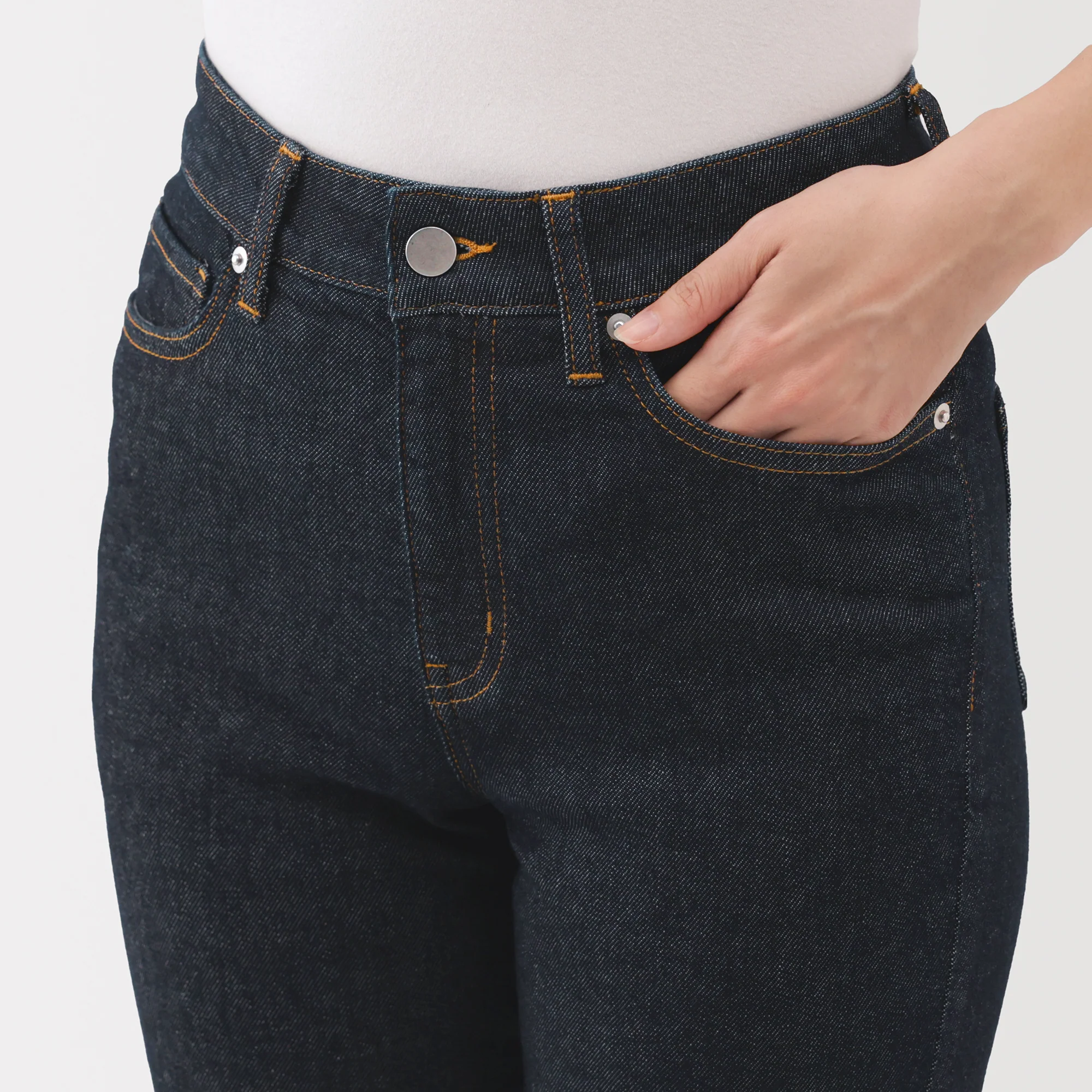 Women's Denim Slim Straight Pants - Image 16