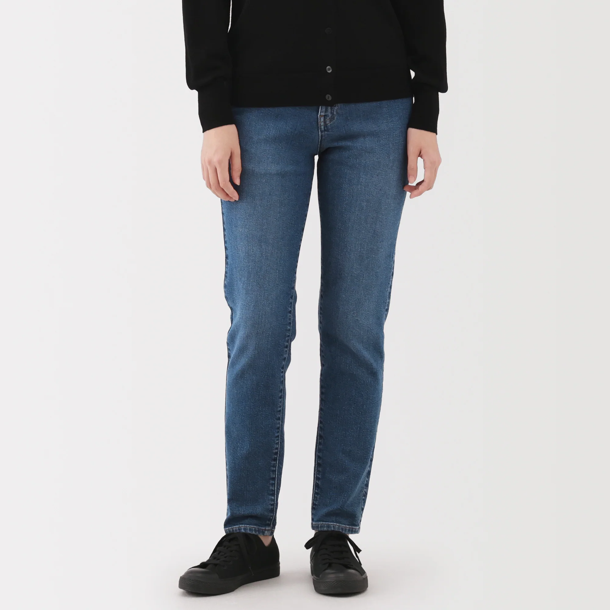 Women's Denim Slim Straight Pants - Image 3