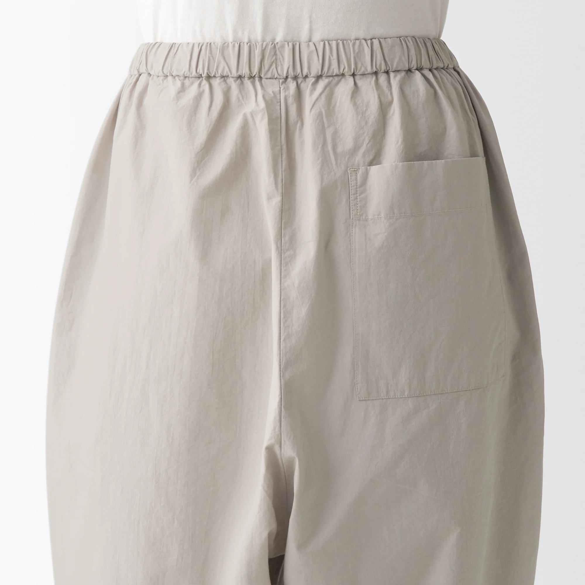 Women's Densely Woven Wide Tapered Pants One Size - Image 8
