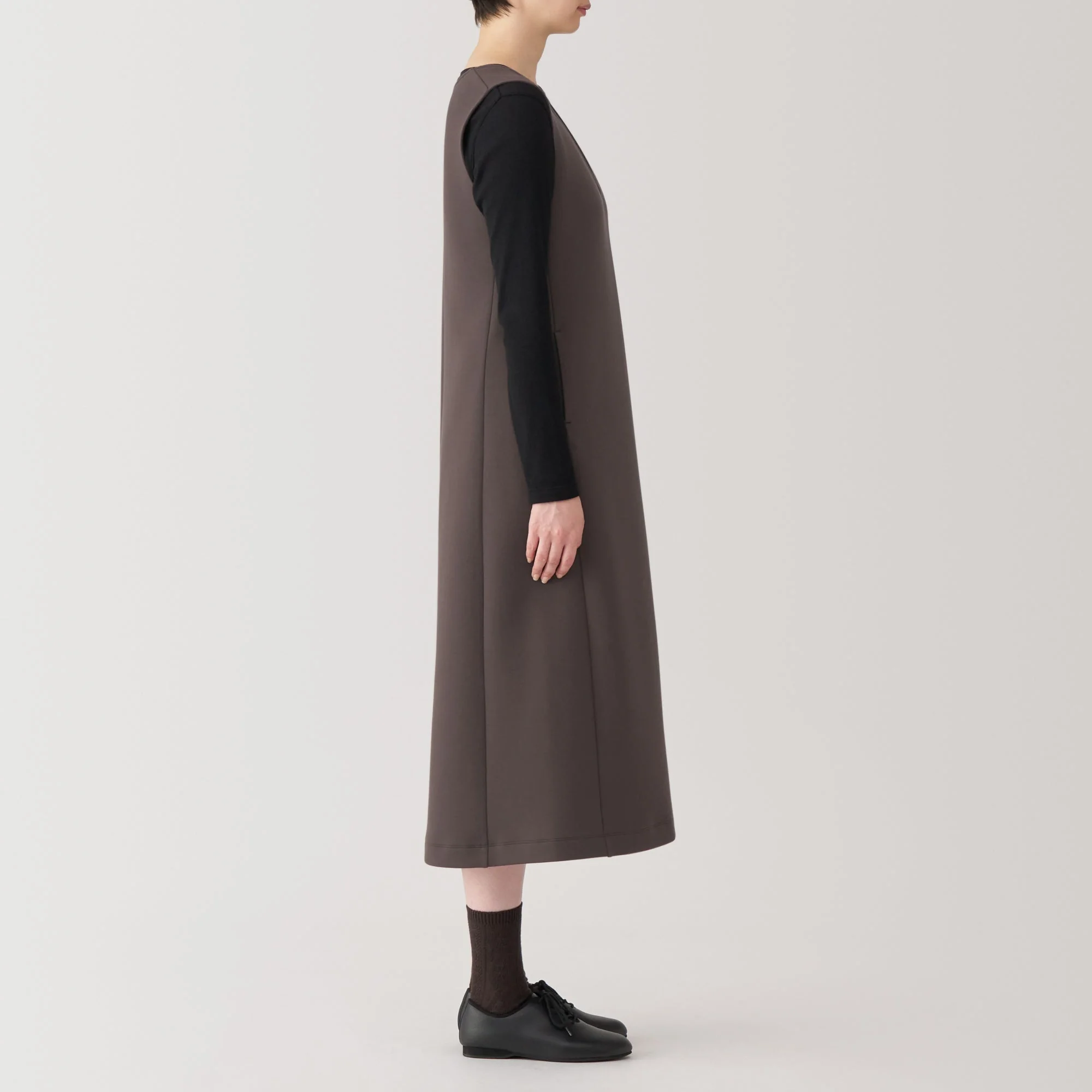 Women's Double Knitted Sweatshirt Jumper Skirt - Image 21