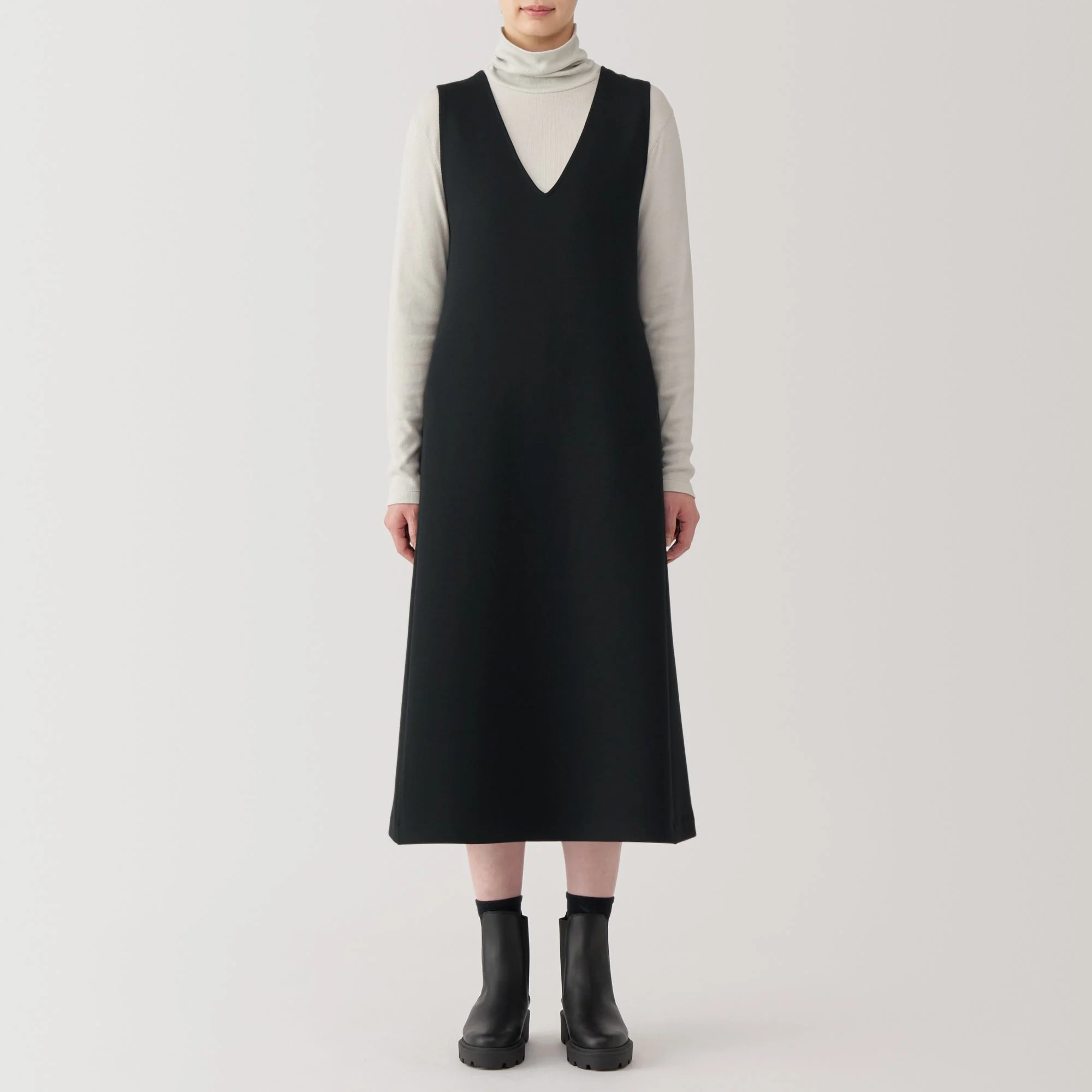 Women's Double Knitted Sweatshirt Jumper Skirt - Image 4