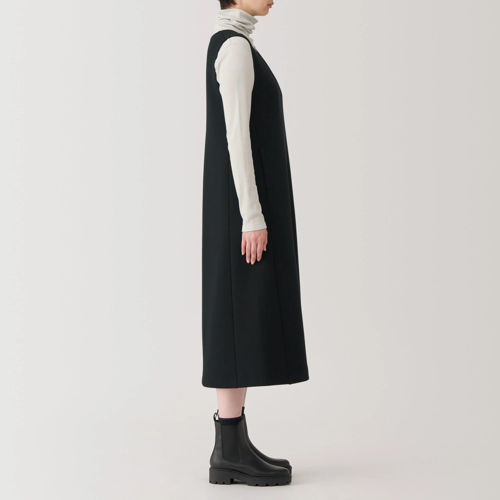 Women's Double Knitted Sweatshirt Jumper Skirt - Image 5