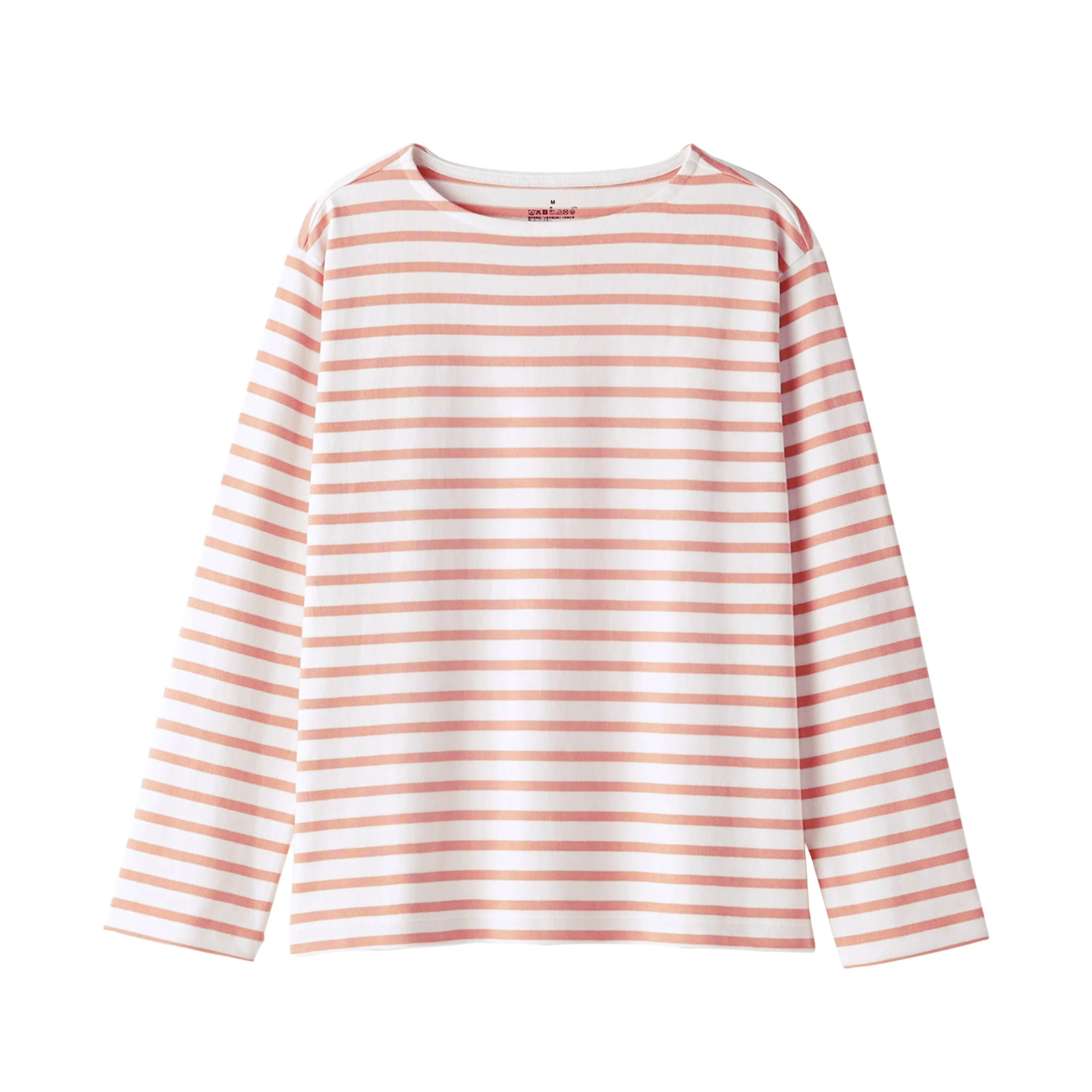 Women's Heavy Weight Boat Neck Long Sleeve Striped T-Shirt - Image 10