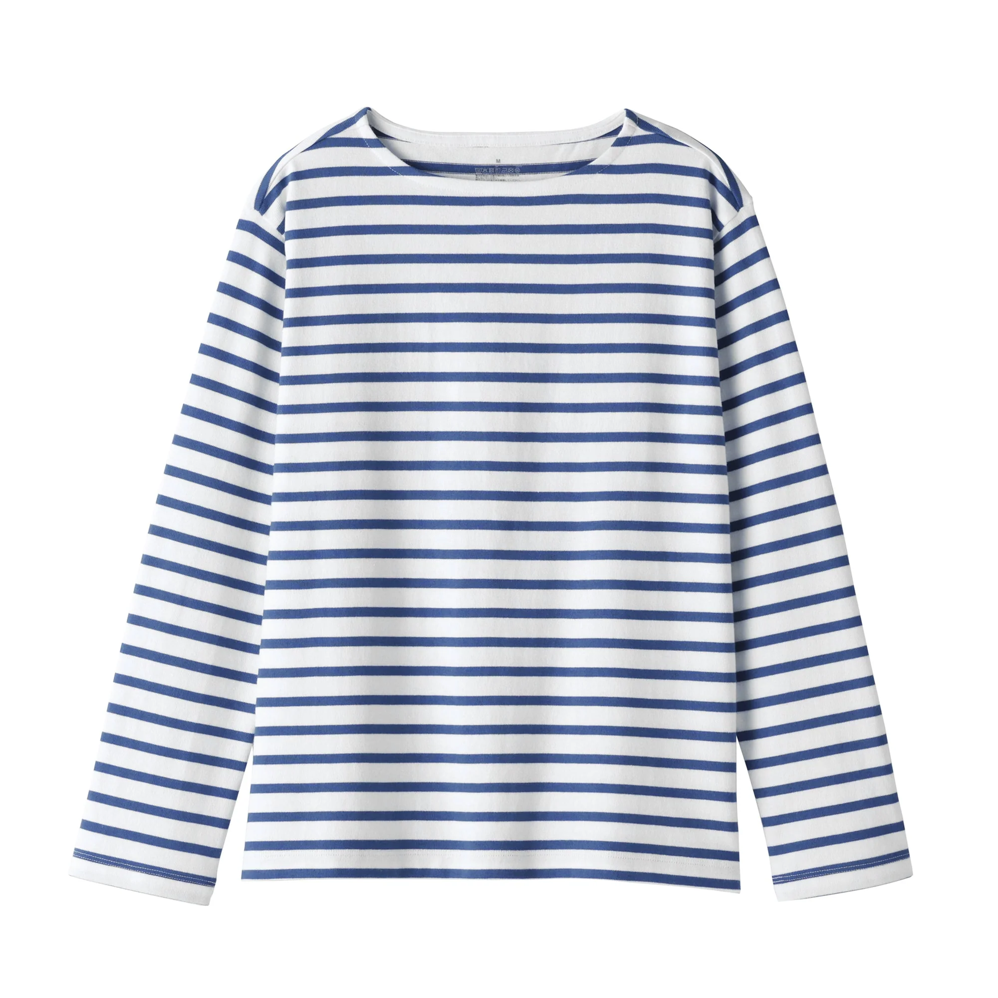 Women's Heavy Weight Boat Neck Long Sleeve Striped T-Shirt - Image 18