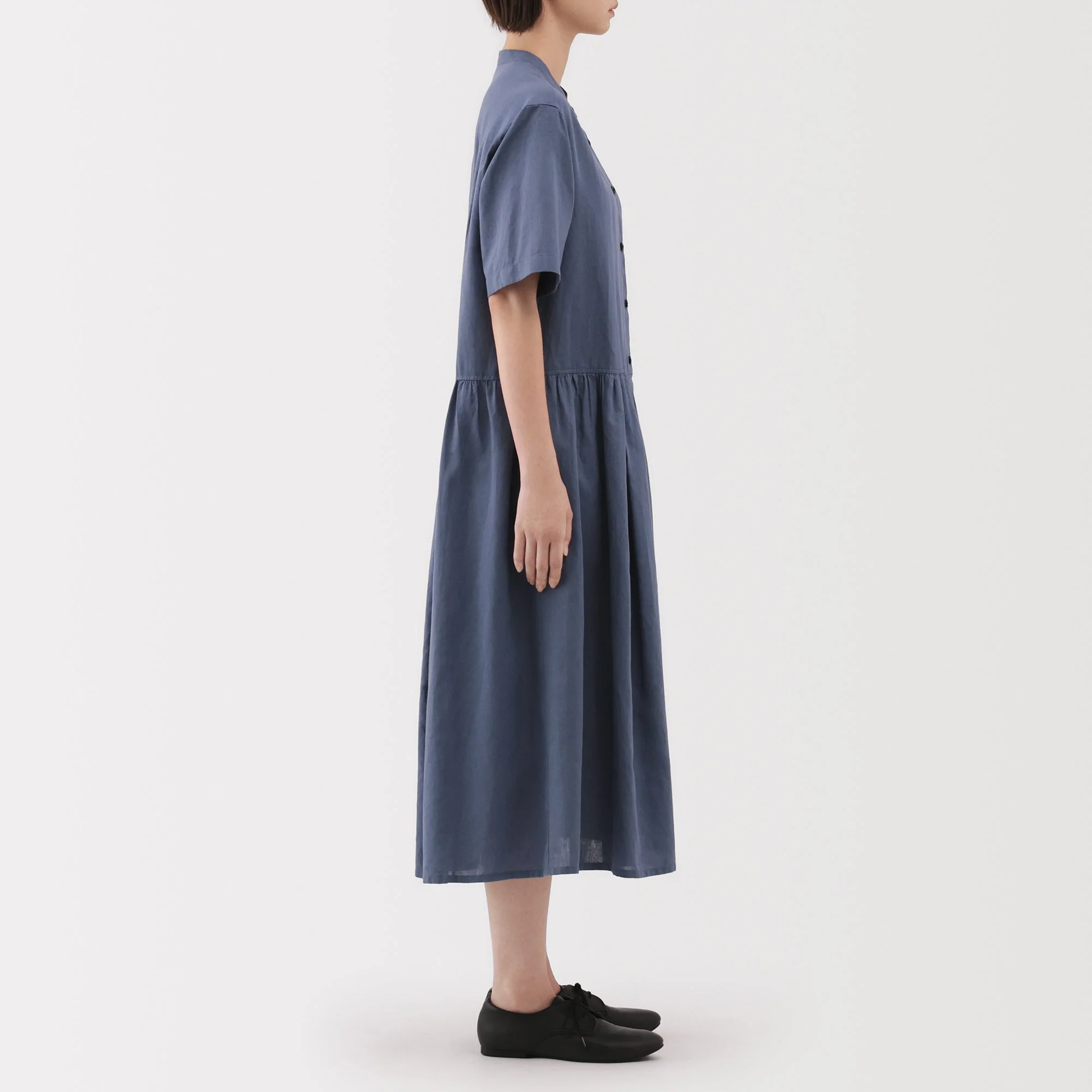Hemp Cotton Short Sleeve Dress - Image 13