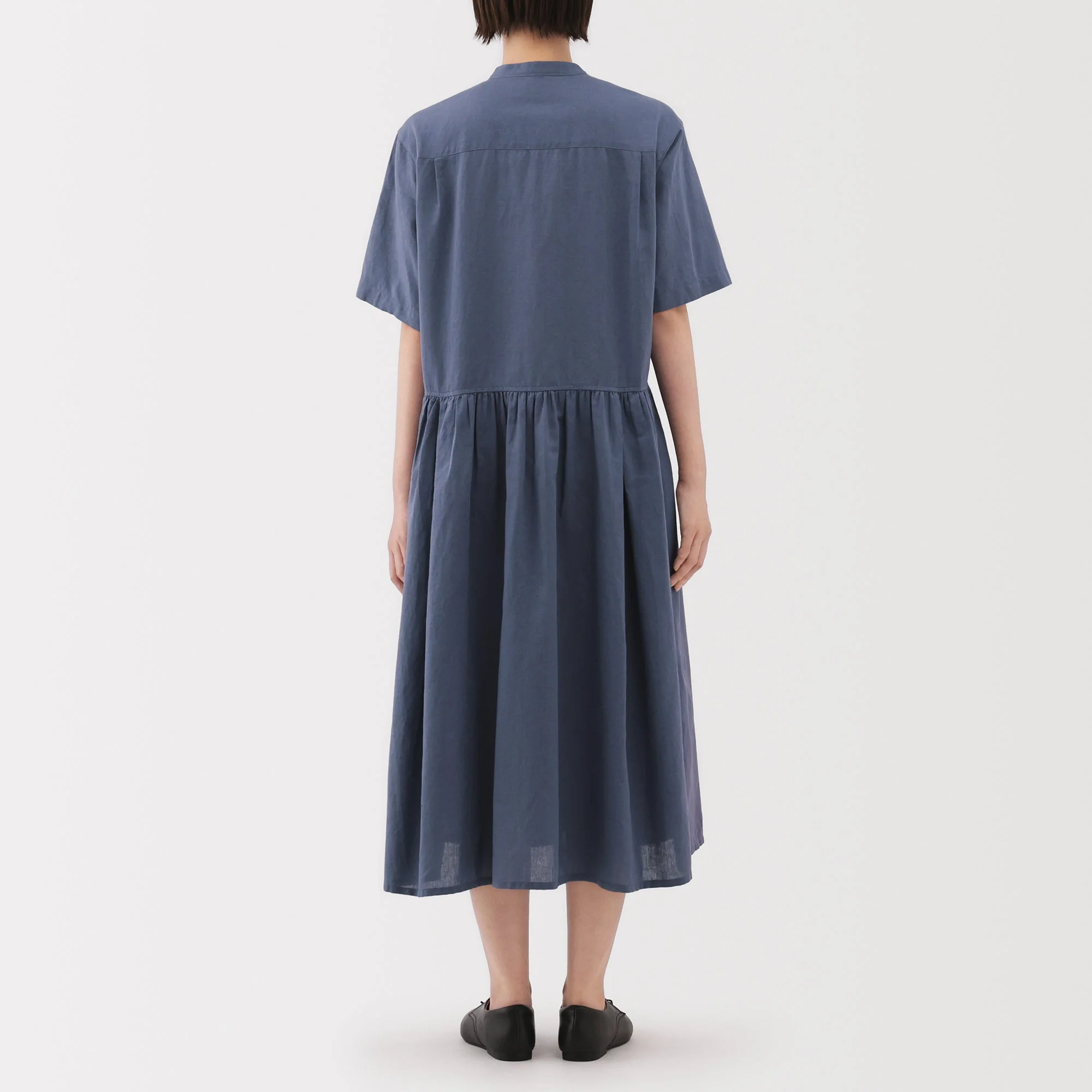Hemp Cotton Short Sleeve Dress - Image 14