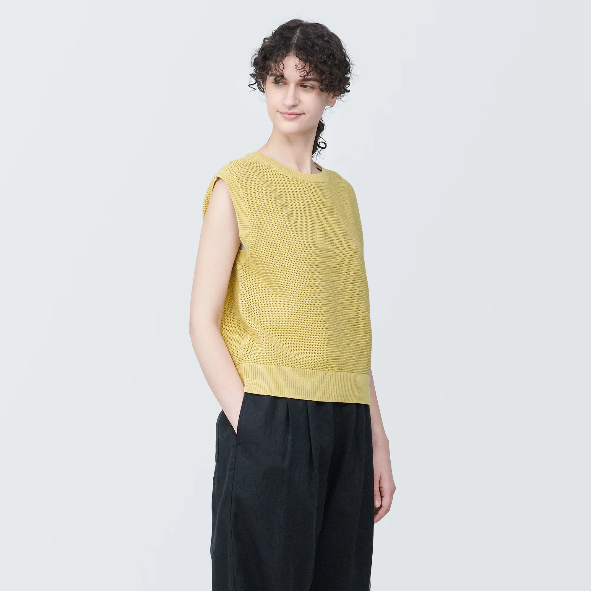 Women's High-Twist Mesh French Sleeve Sweater - Image 17