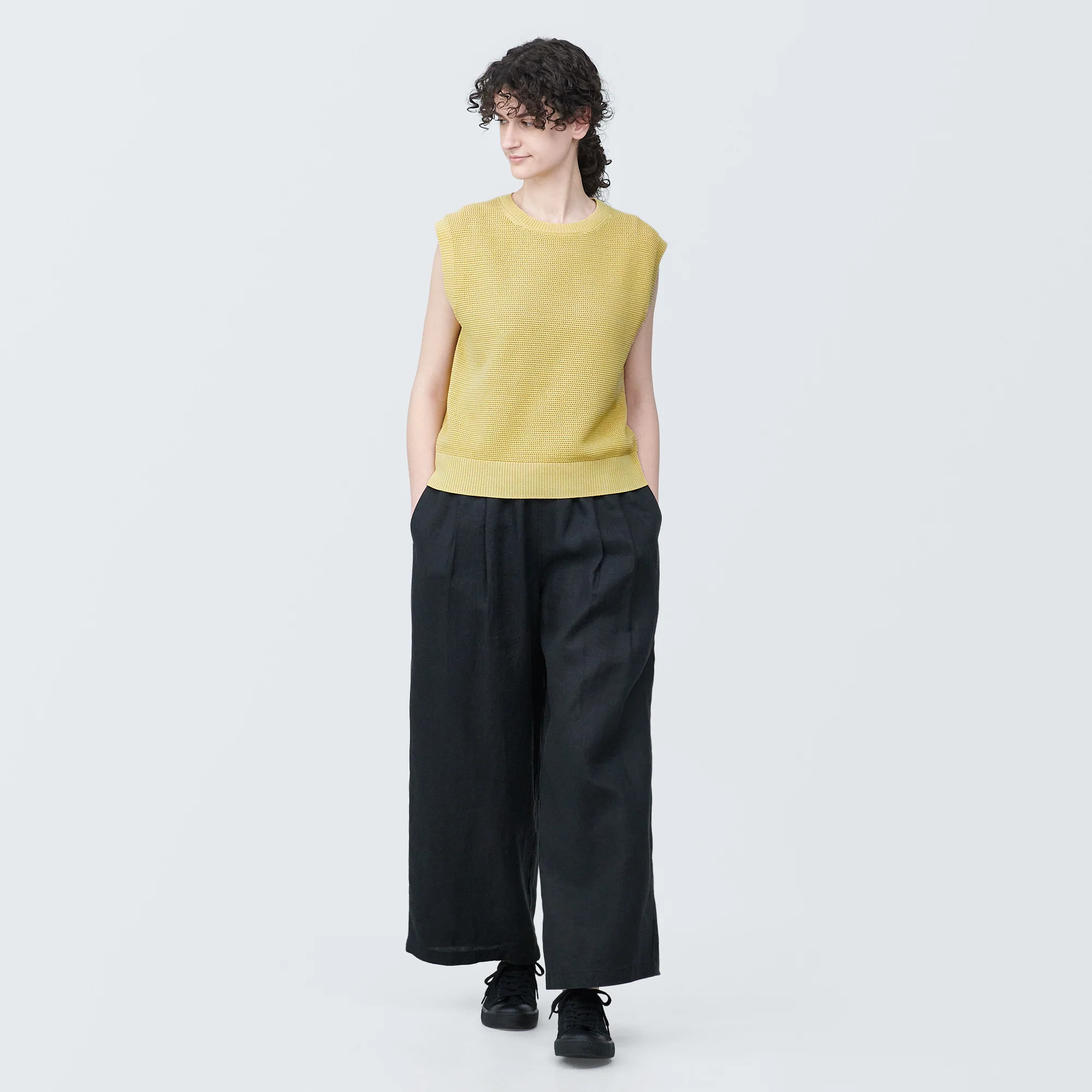 Women's High-Twist Mesh French Sleeve Sweater - Image 18