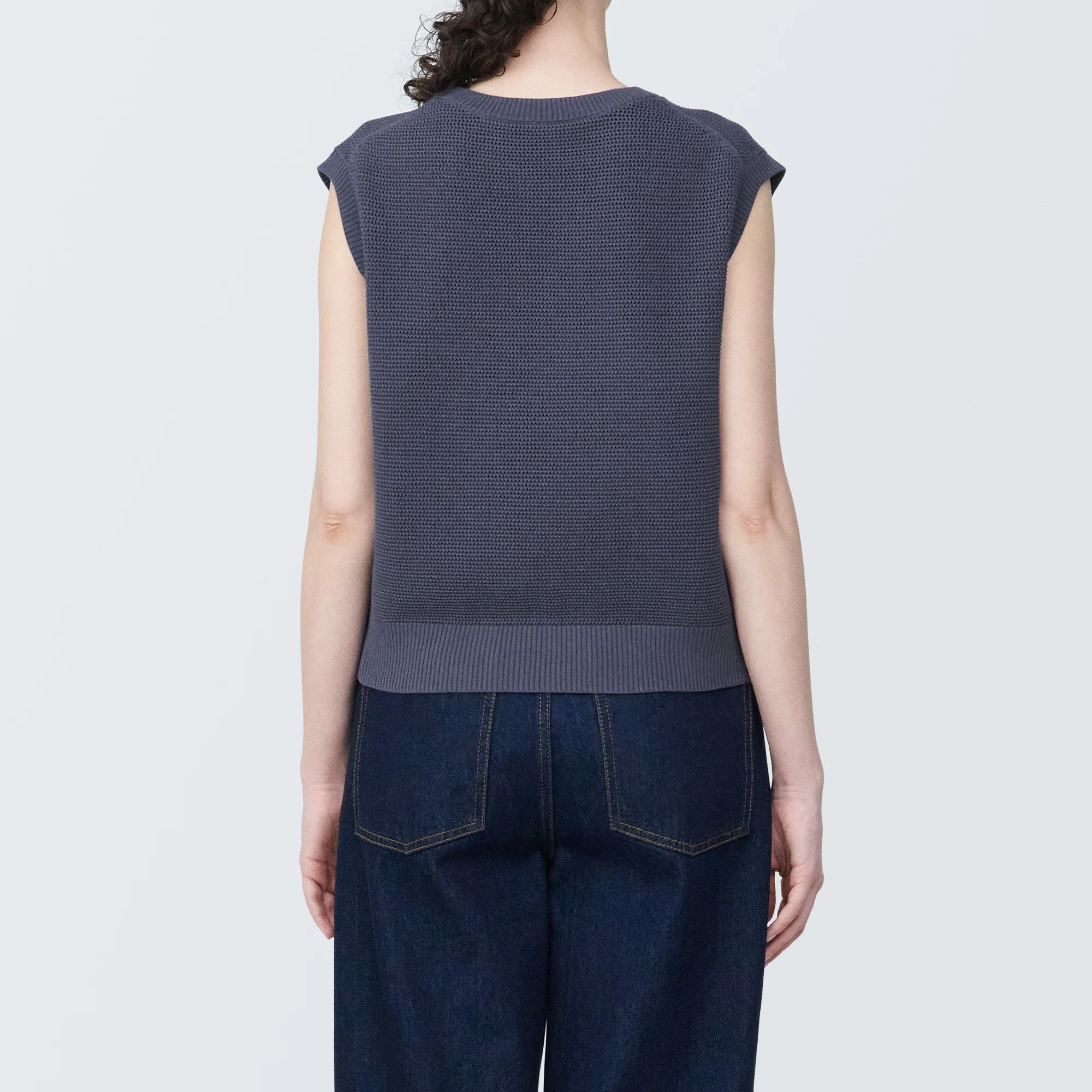 Women's High-Twist Mesh French Sleeve Sweater - Image 6
