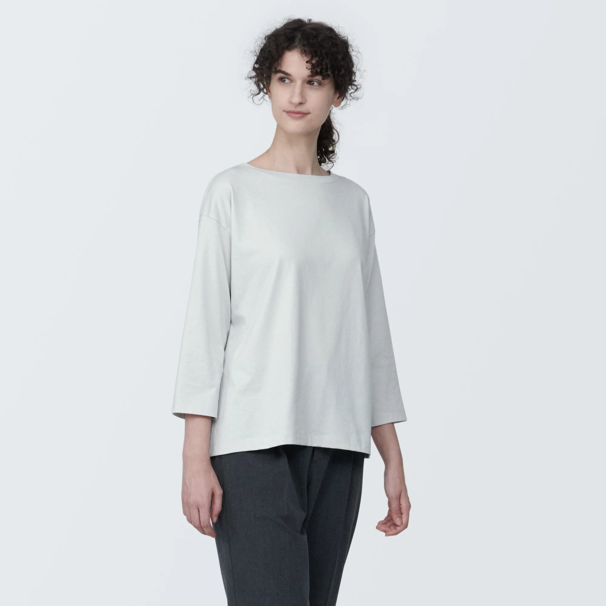 Women's Jersey Boat Neck 3/4 Sleeve T-Shirt - Image 11