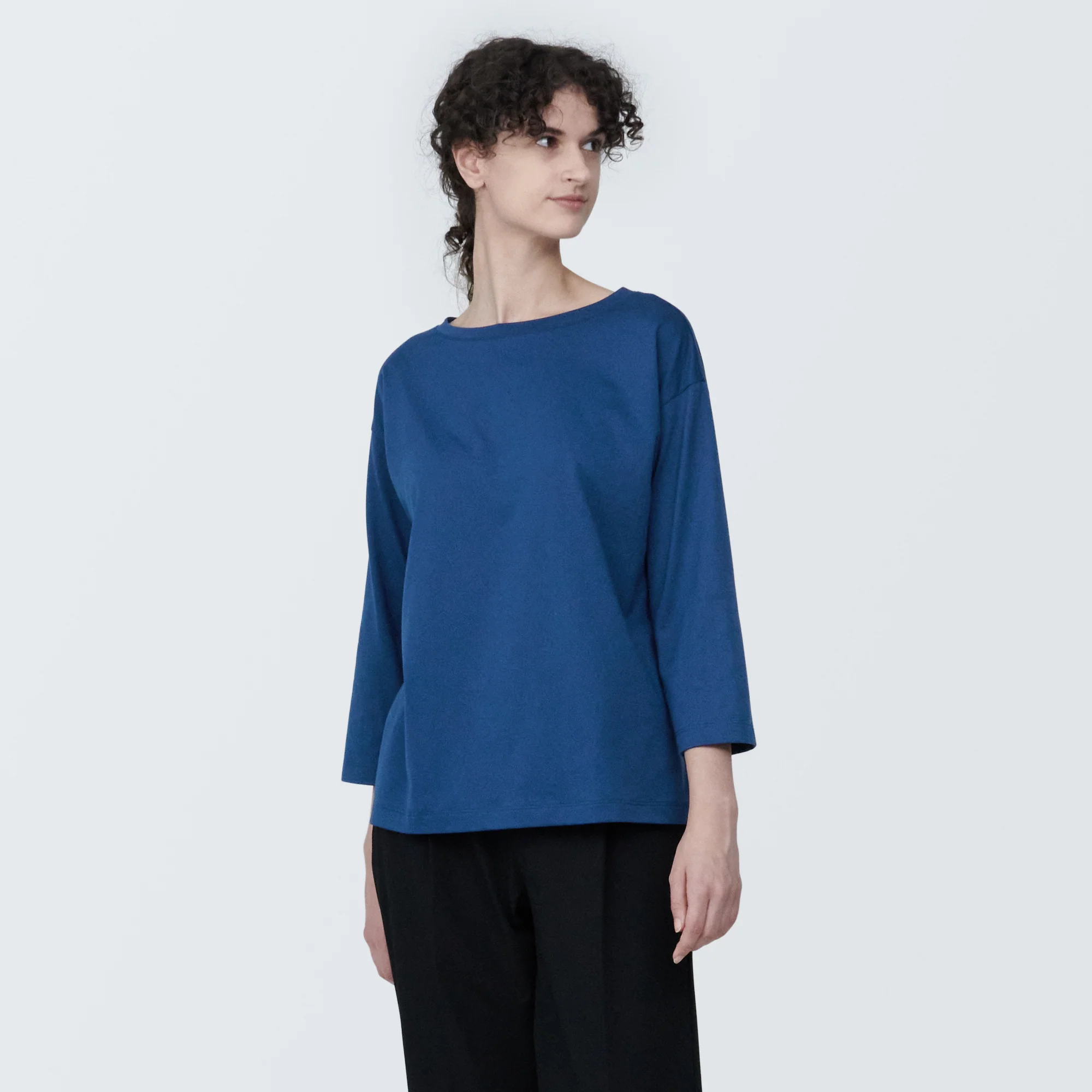 Women's Jersey Boat Neck 3/4 Sleeve T-Shirt - Image 35