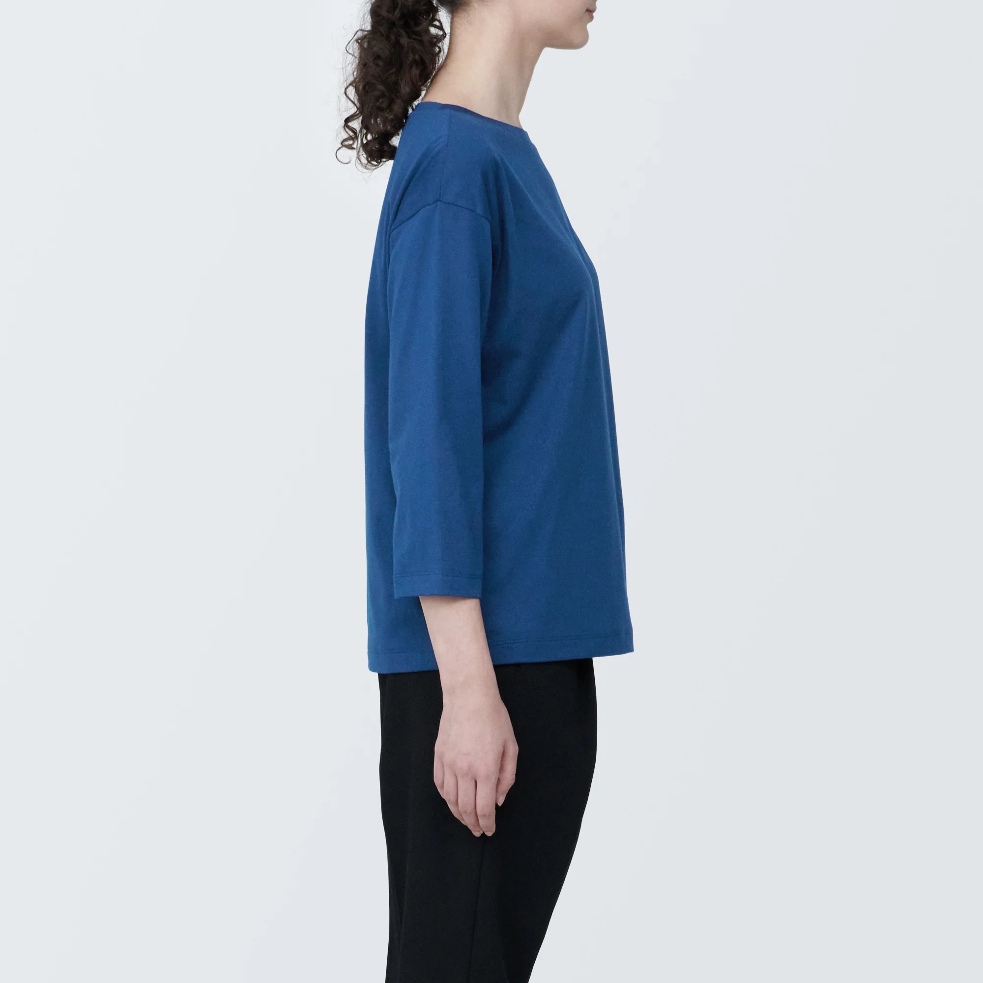 Women's Jersey Boat Neck 3/4 Sleeve T-Shirt - Image 37