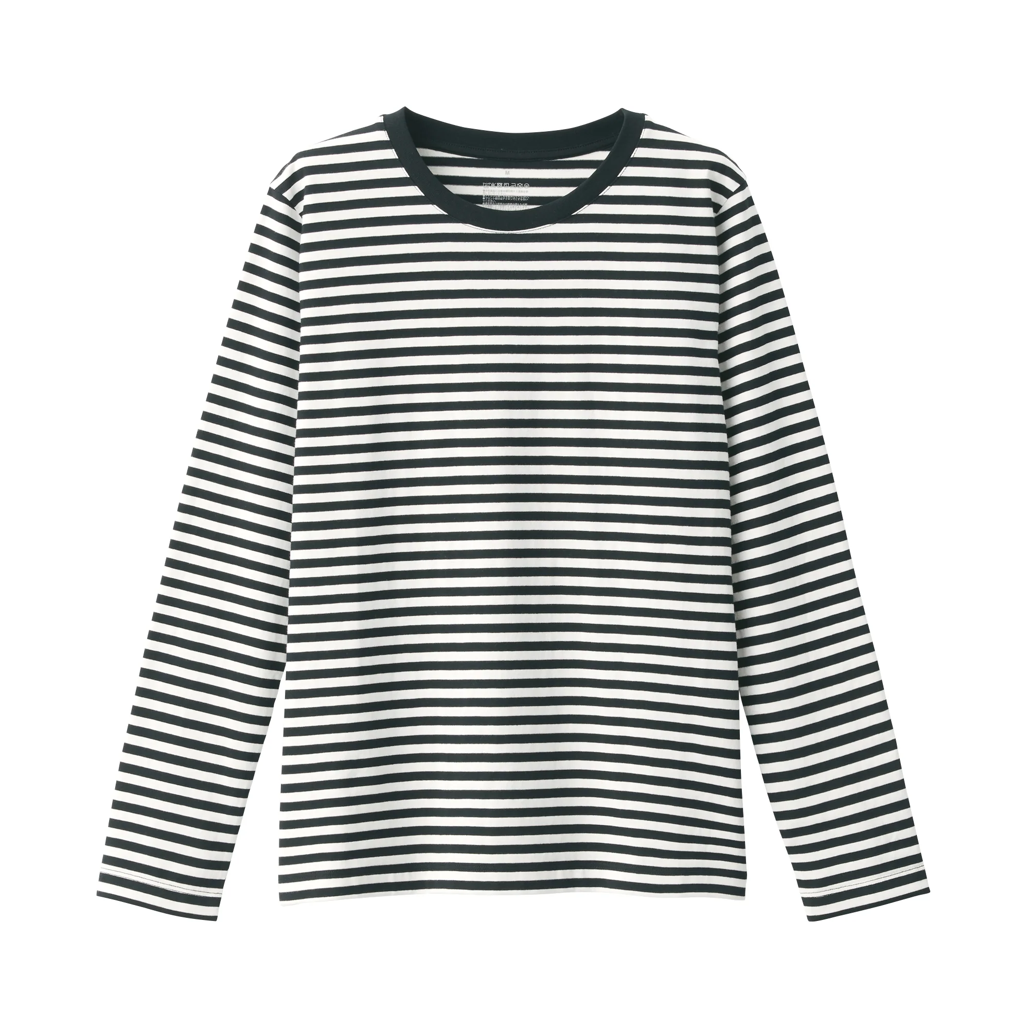 Women's Jersey Crew Neck Long Sleeve Striped T-Shirt - Image 10