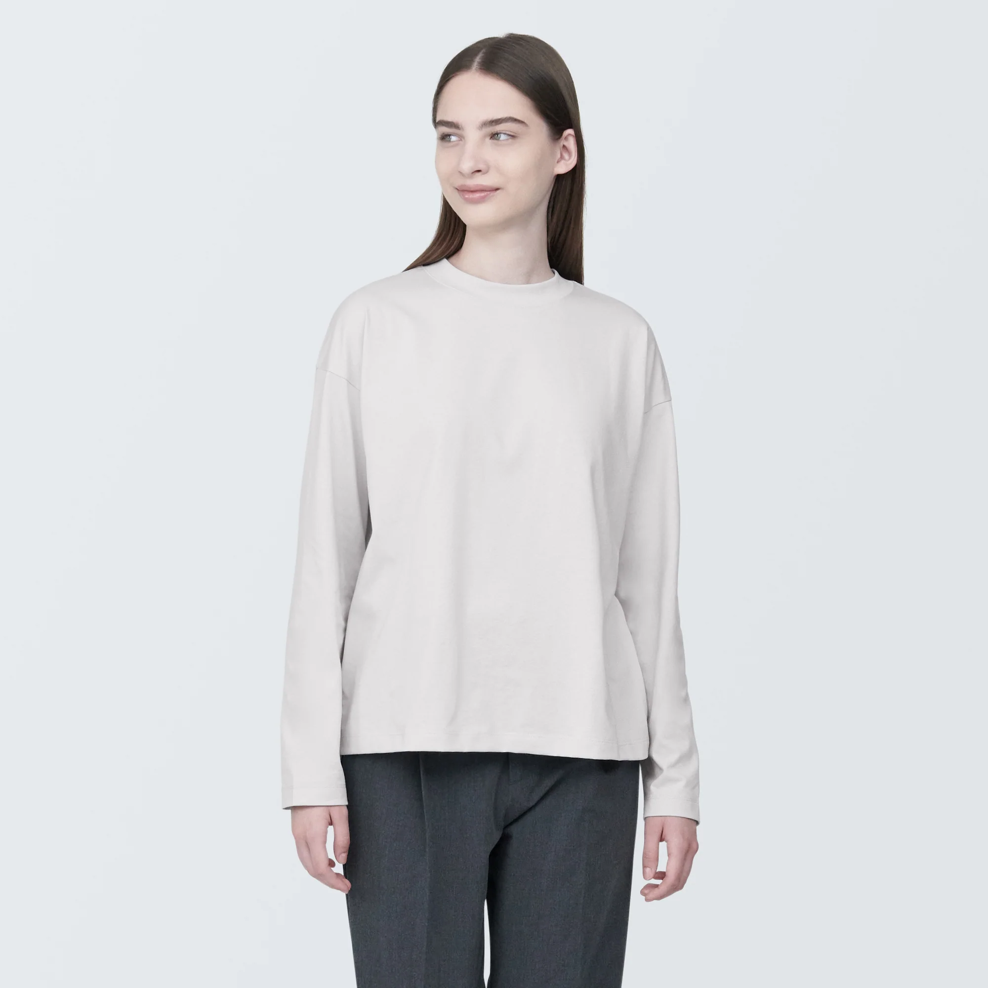 Women's Jersey Crew Neck Long Sleeve T-Shirt - Image 10