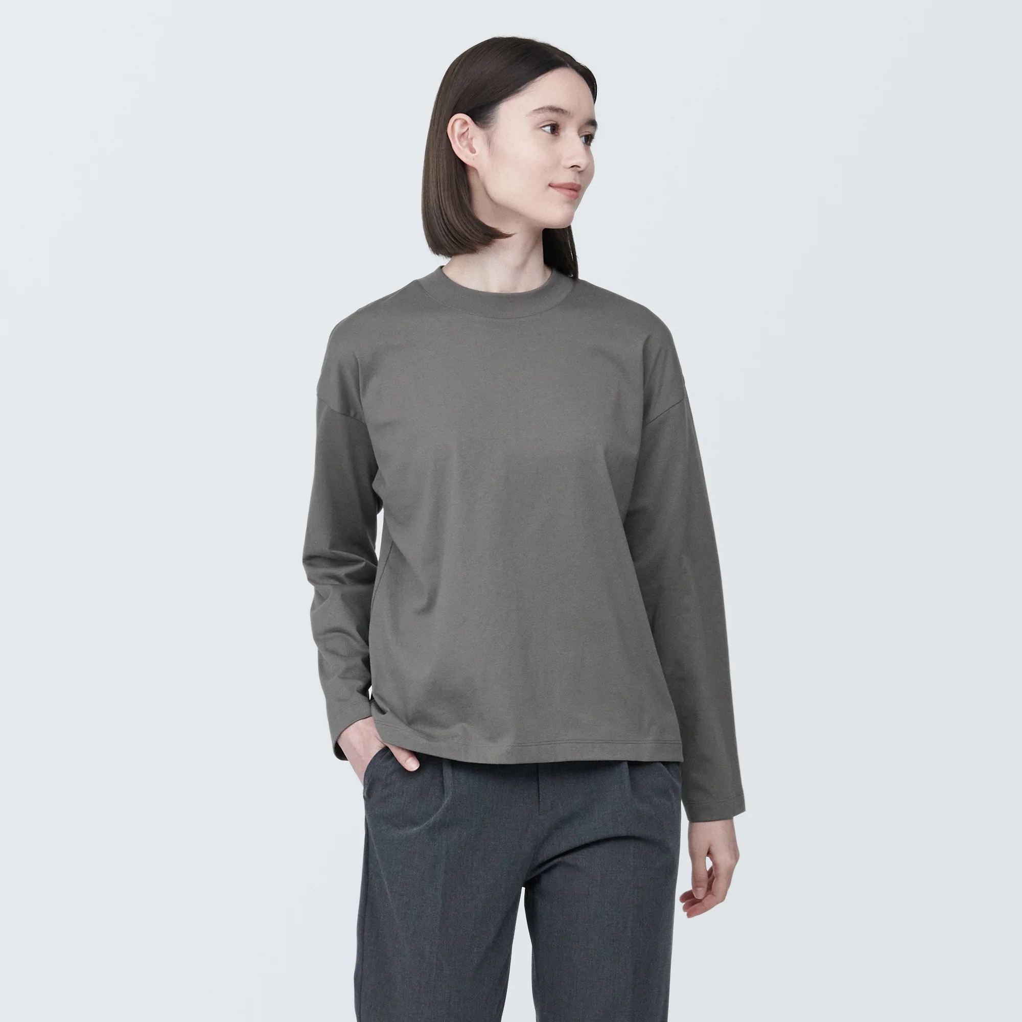 Women's Jersey Crew Neck Long Sleeve T-Shirt - Image 24