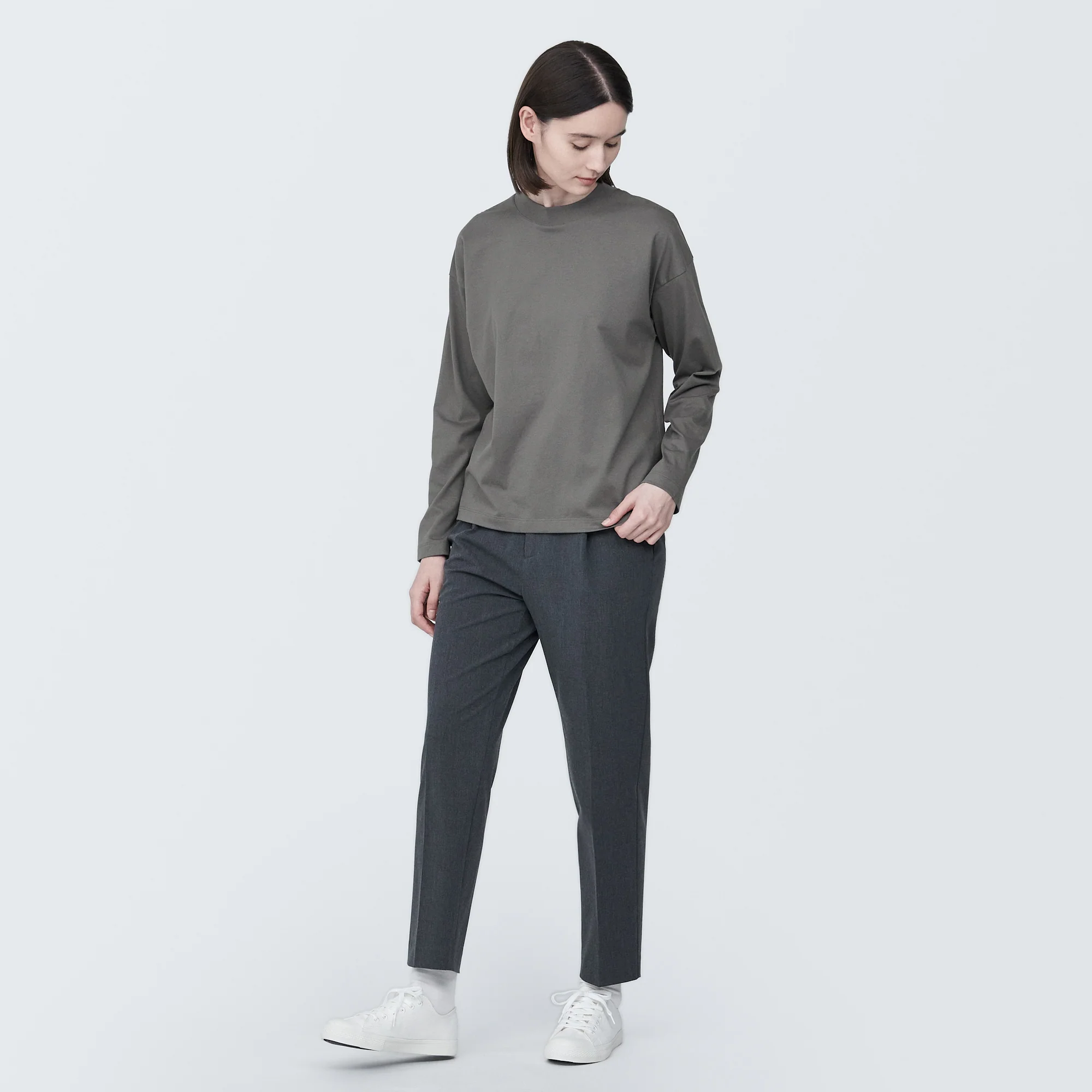 Women's Jersey Crew Neck Long Sleeve T-Shirt - Image 25