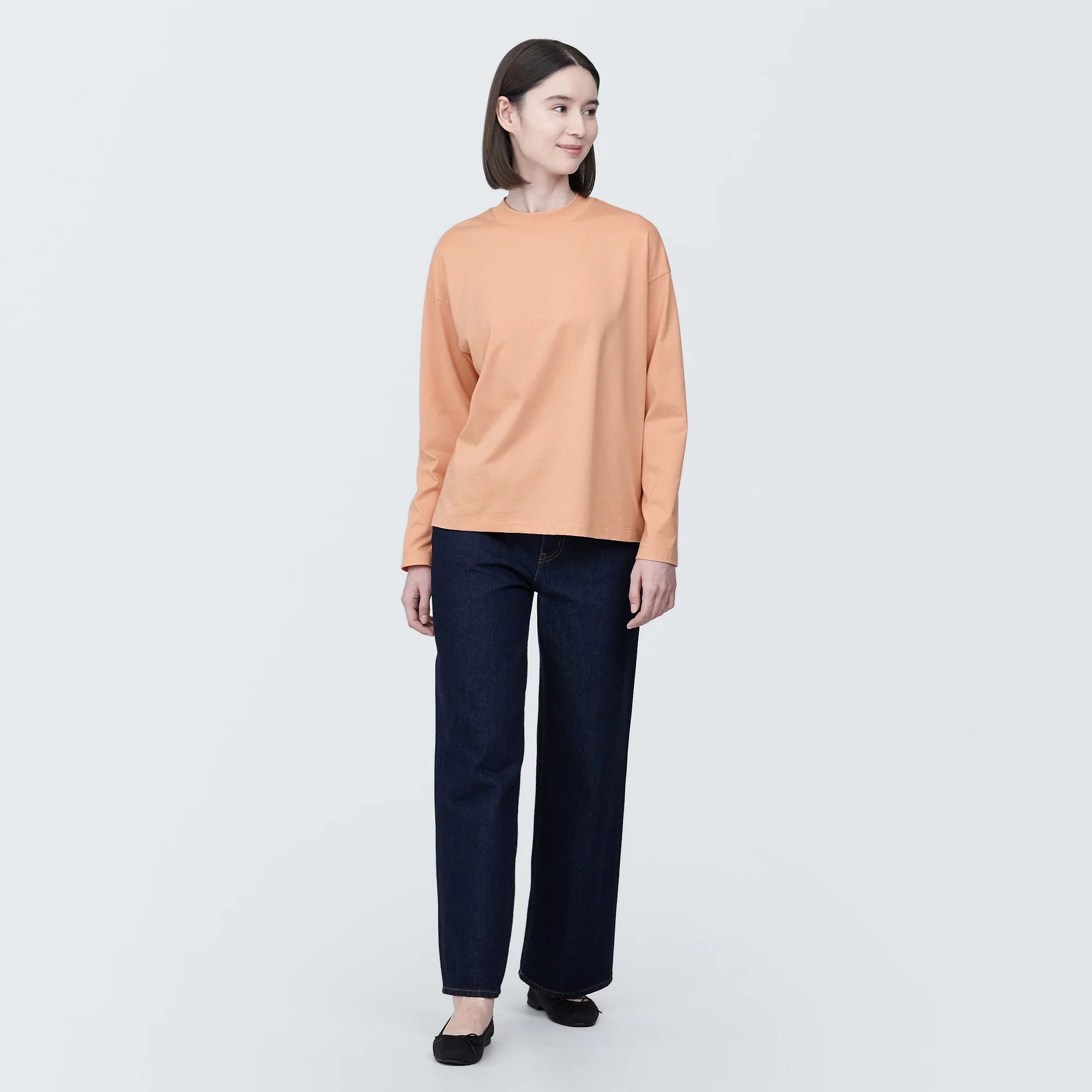 Women's Jersey Crew Neck Long Sleeve T-Shirt - Image 32