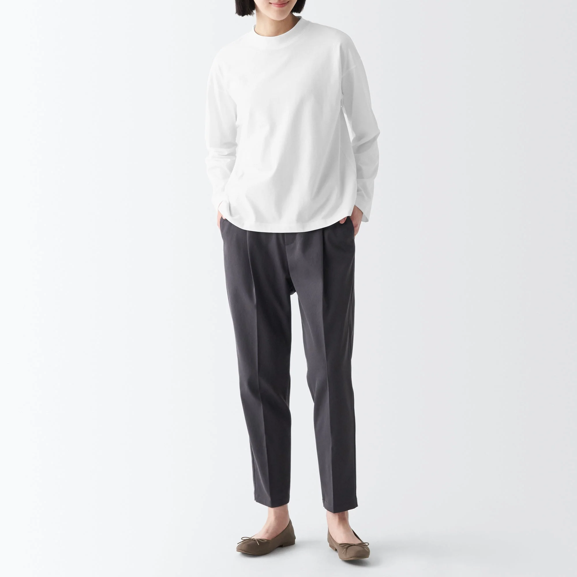Women's Jersey Crew Neck Long Sleeve T-Shirt - Image 39