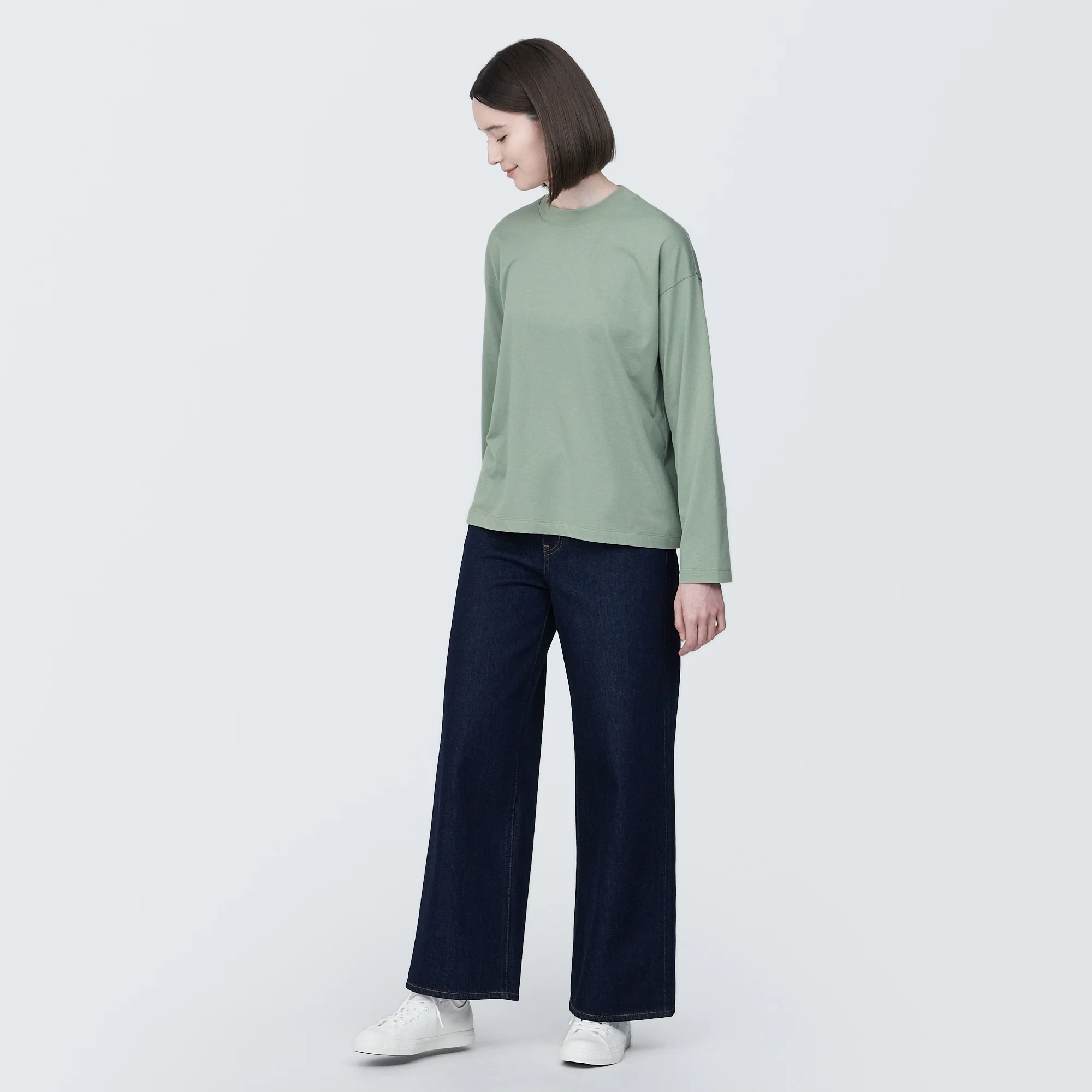 Women's Jersey Crew Neck Long Sleeve T-Shirt - Image 4